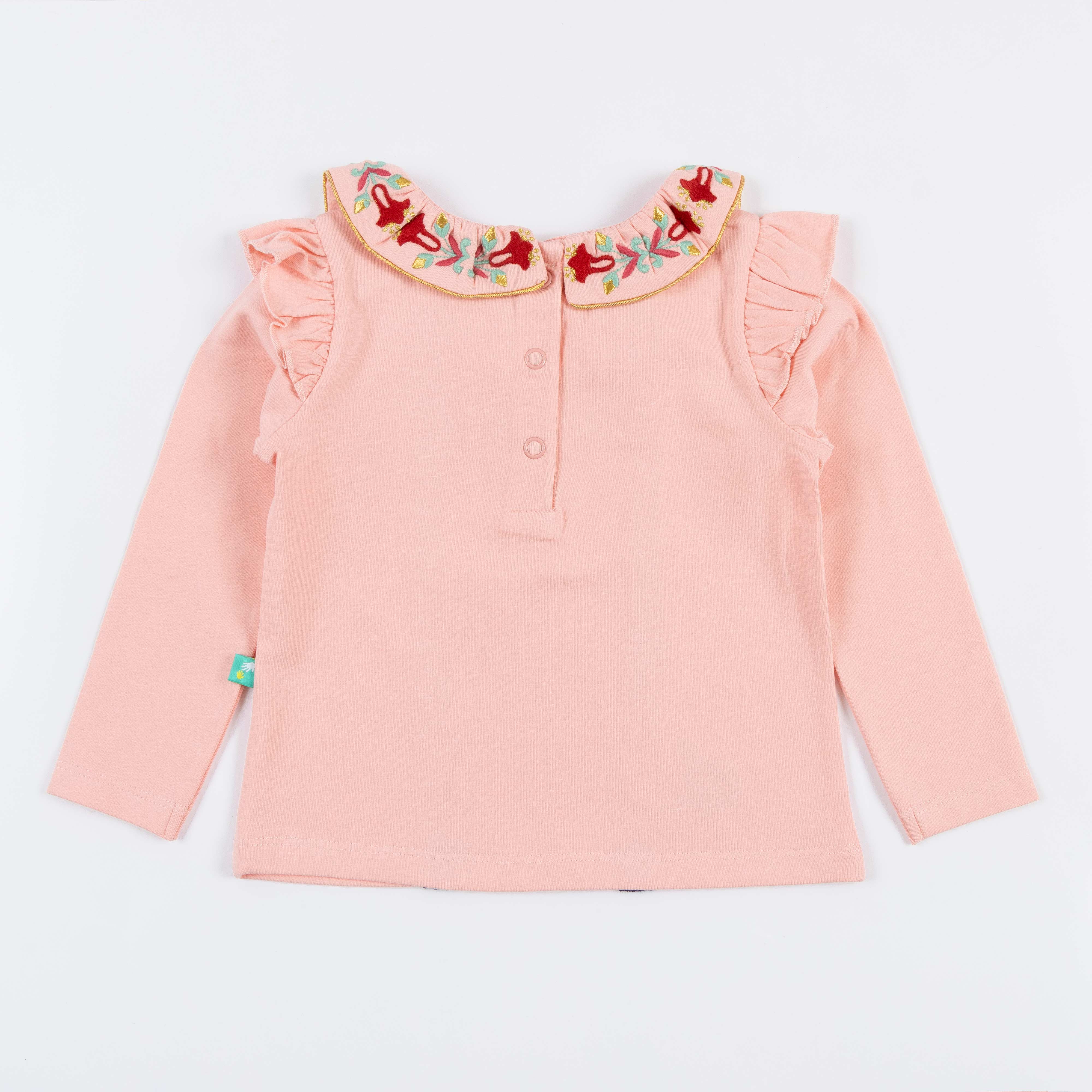 Girls Full Sleeve Embroidery T-Shirt