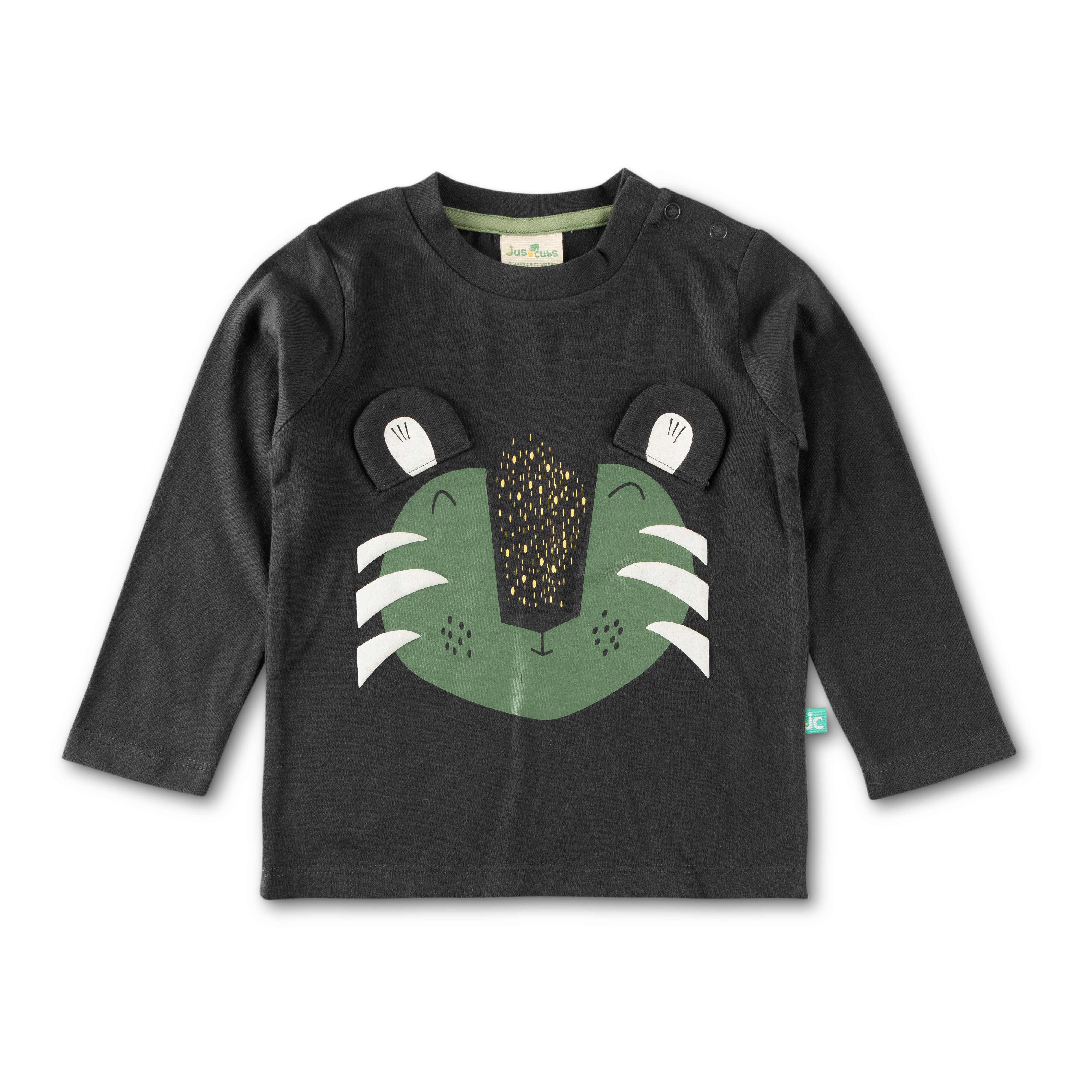 100% Cotton Printed Full Sleeve Tee With Pajama