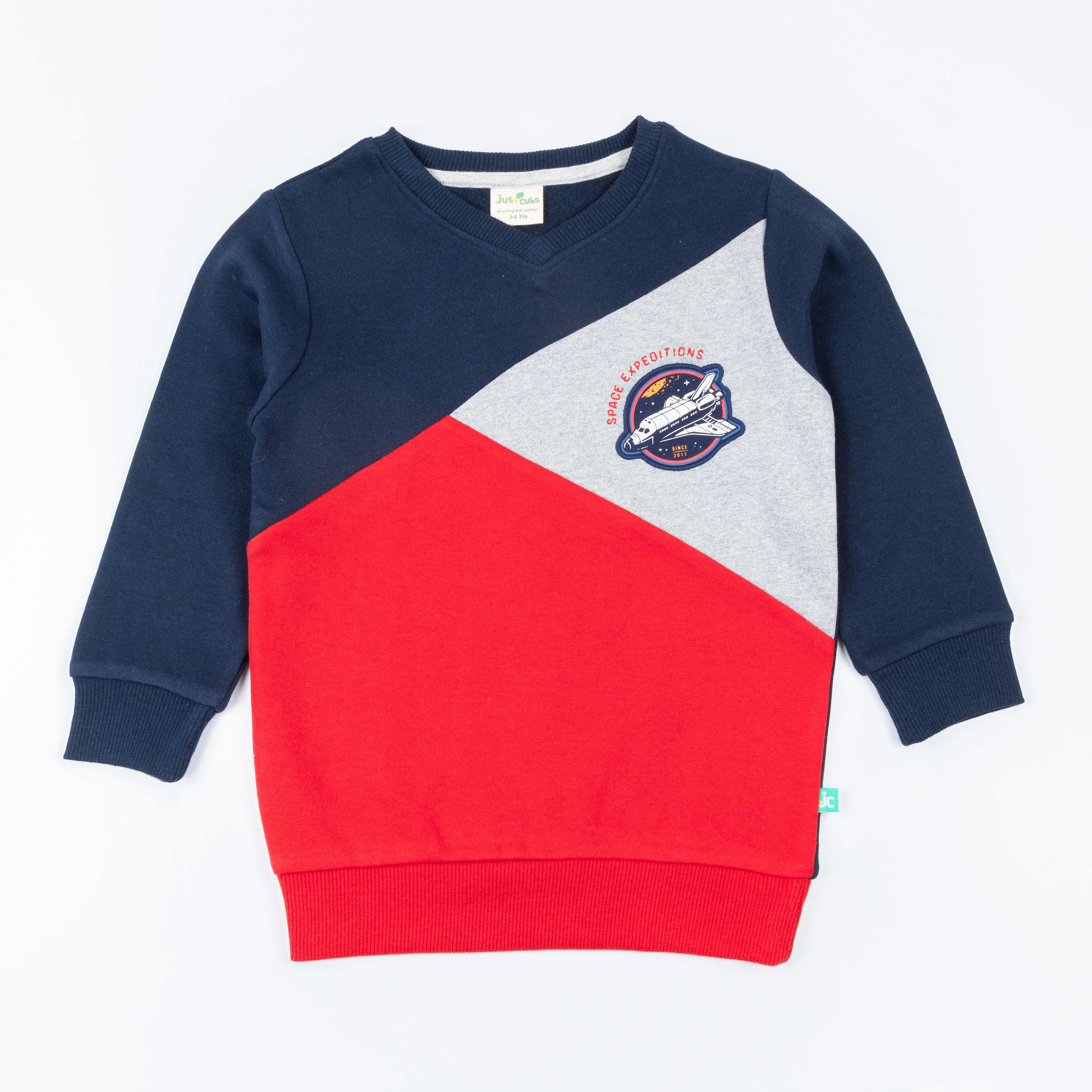 Boys Full Sleeve Plain Sweatshirt