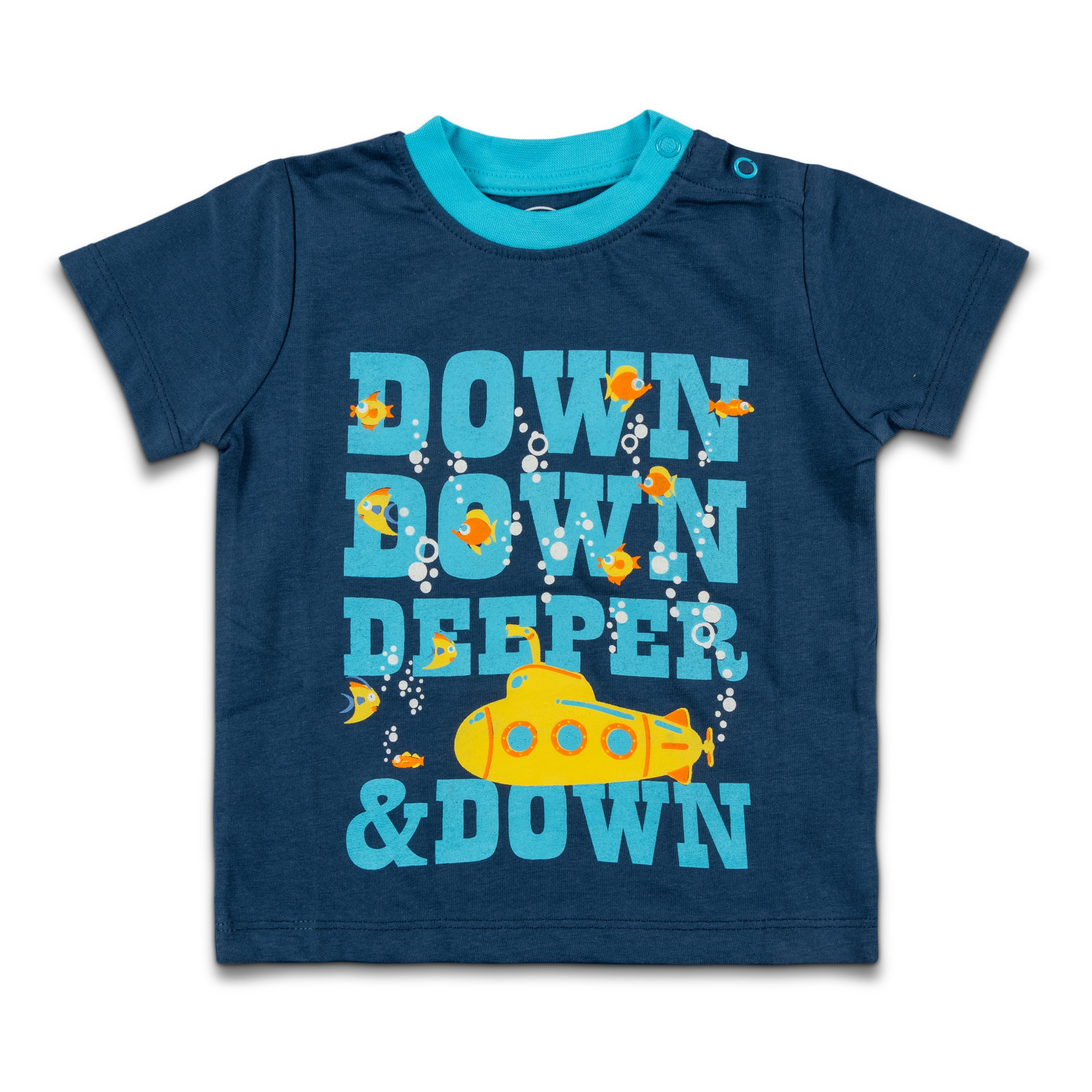 Half Sleeve Text Printed T-Shirt