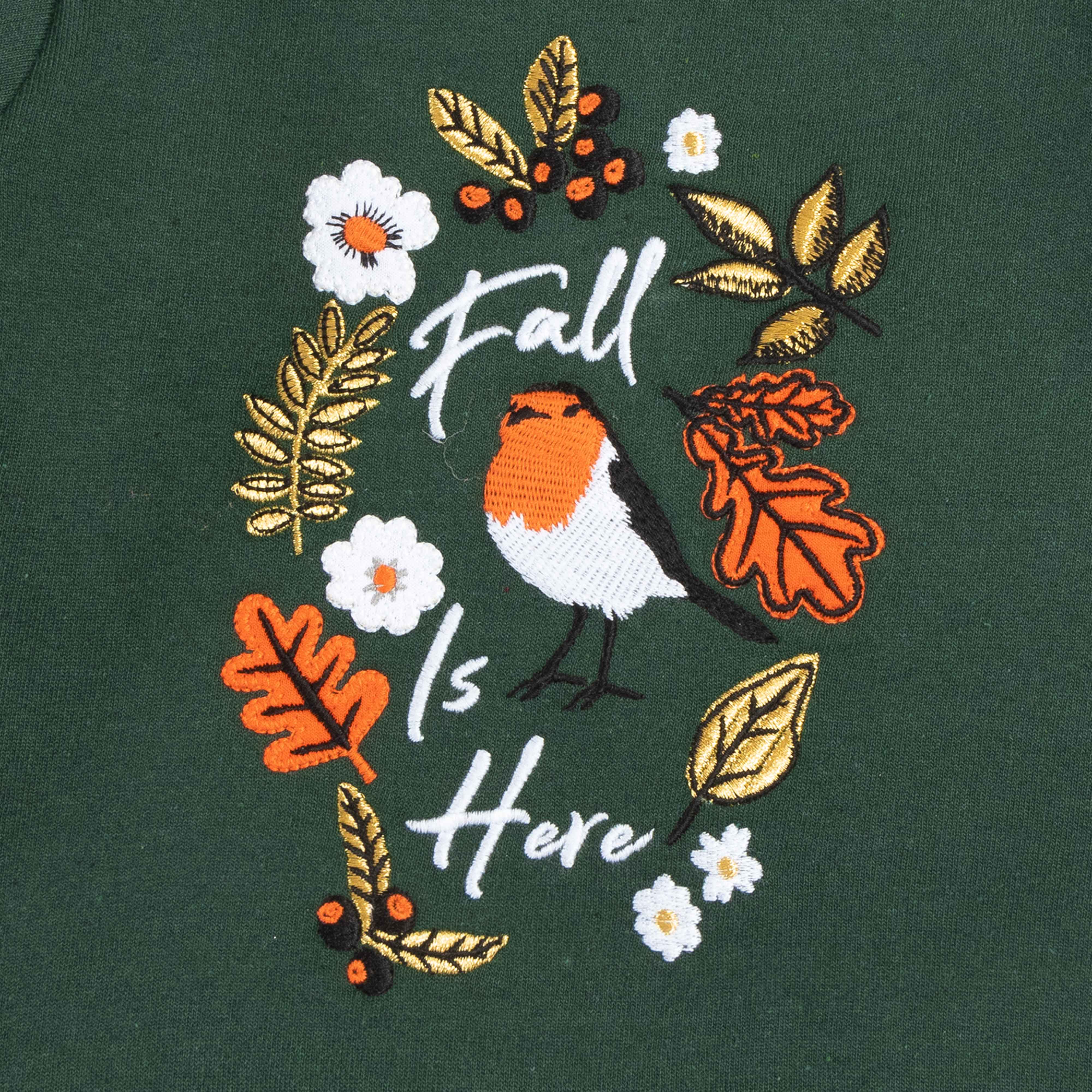 Girls Full Sleeve Fall Is Hero Printed SweaT-Shirt