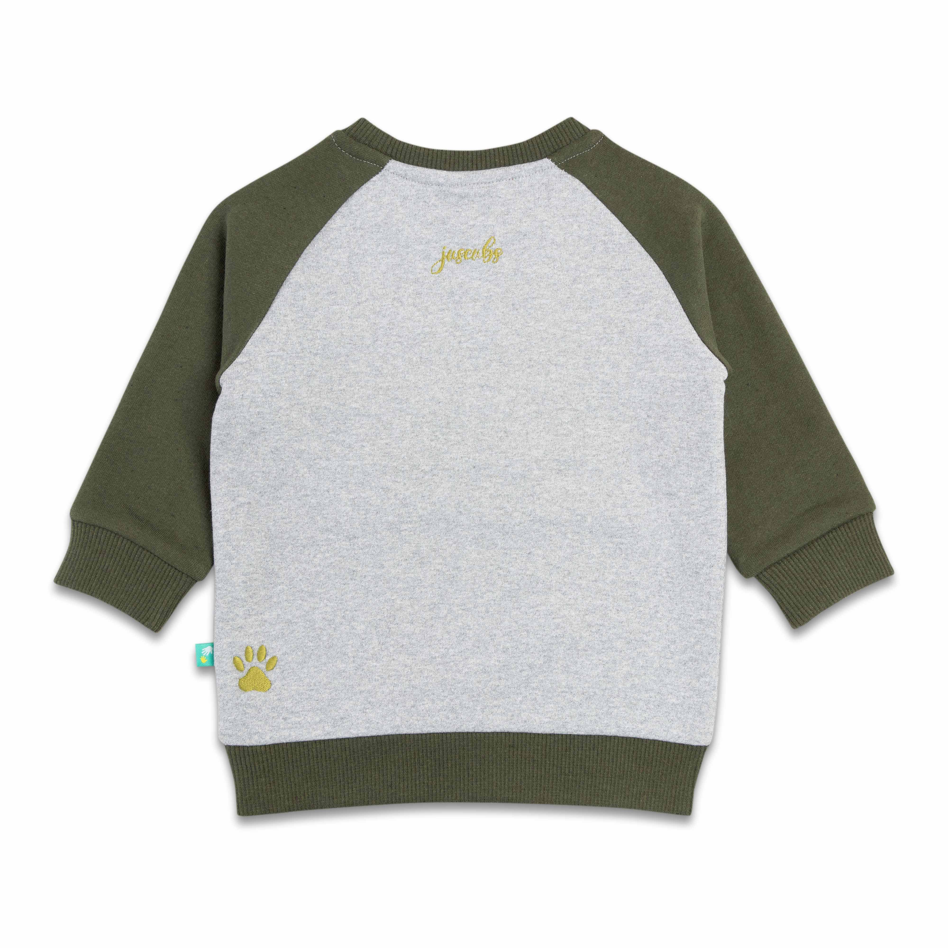 Boys Full Sleeve Little Trouble Maker Embroidery T Shirt With Jogger Pant