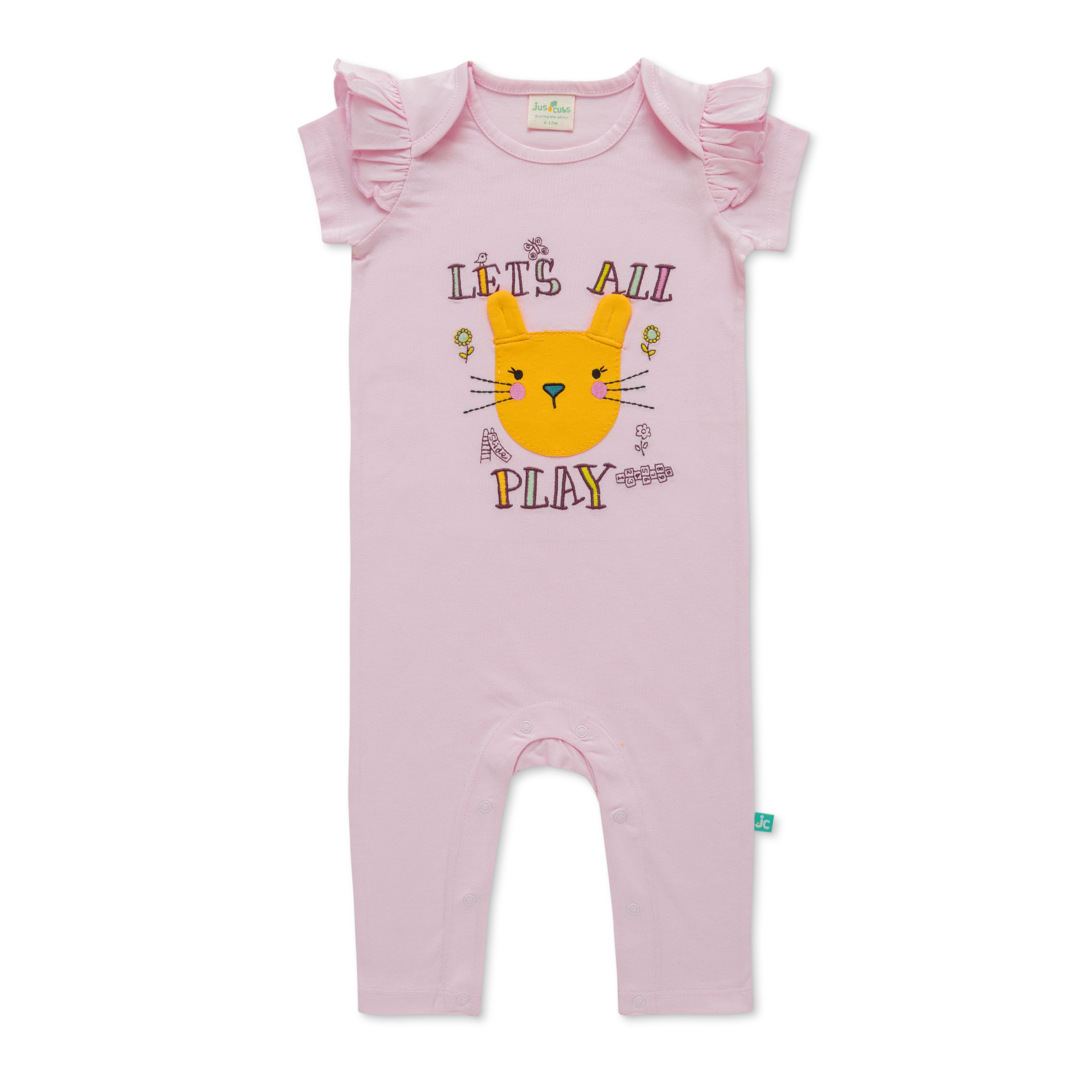 Girls New Born Graphic Printed Romper - Multicolor (Pack of 3)