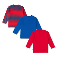 "Boys' Adventure and Sports Theme T-Shirt Combo - Set of 3 (Ski Time, Football, Alps Adventure)"