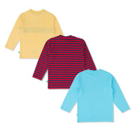 "Baby Boys' Graphic Print T-Shirt Combo - Set of 3 (Brooklyn, Planet B, Let the Games Begin)"