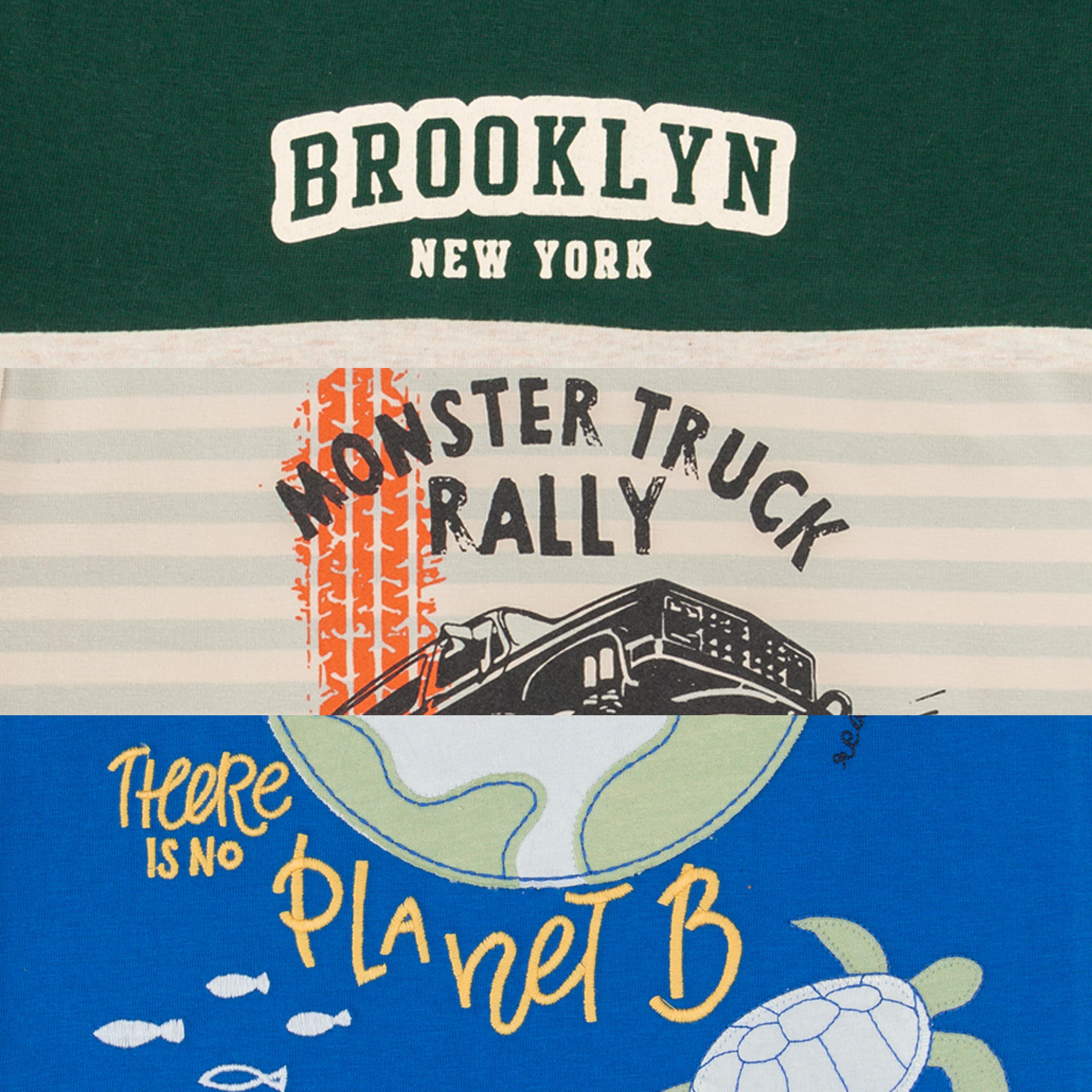 Baby Boys Graphic Printed T Shirt Combo