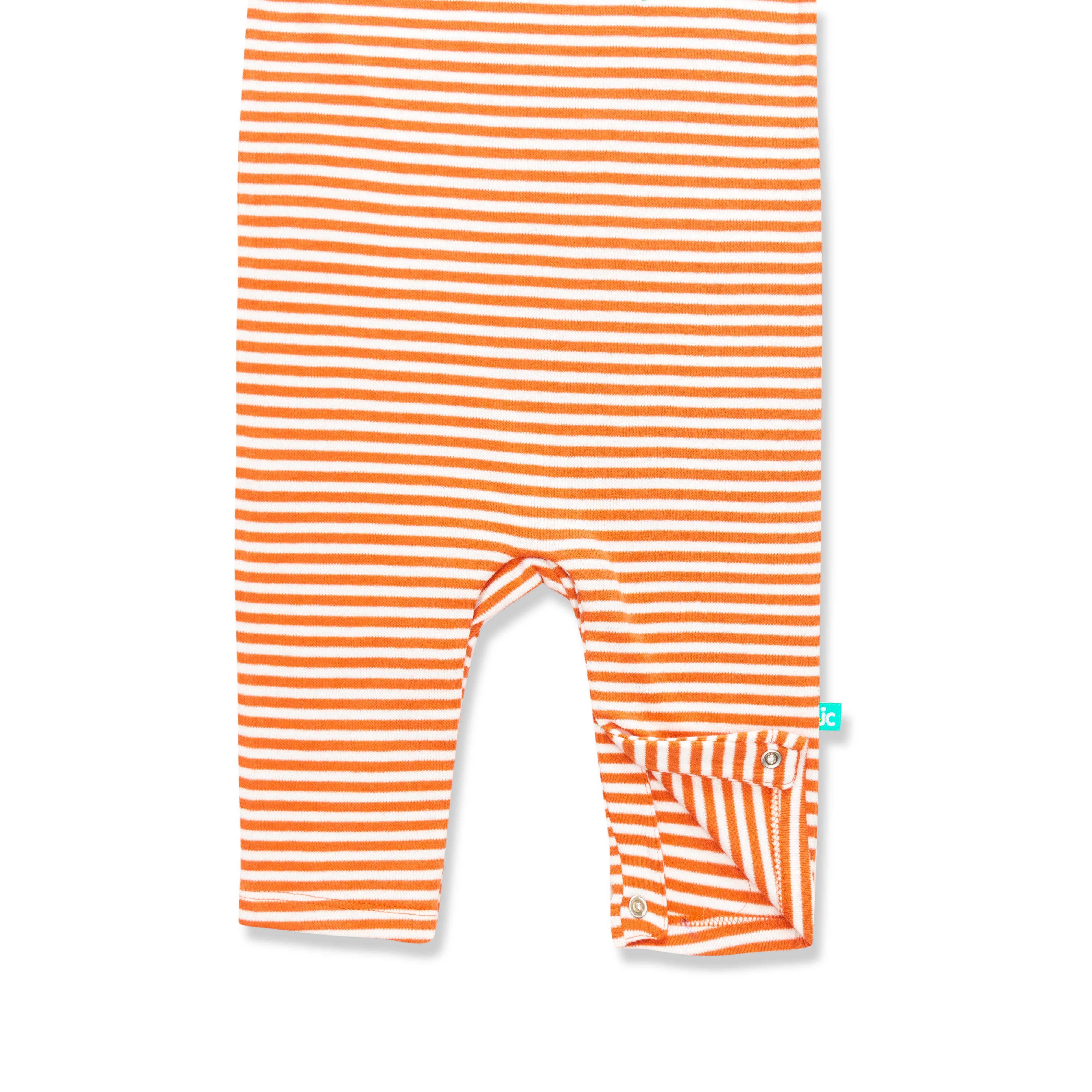 Baby Boys Stripe embroidery Full Sleeve Romper