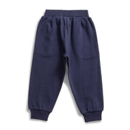 Baby Boys' Navy Blue Joggers – Soft Cotton Sweatpants with Drawstring