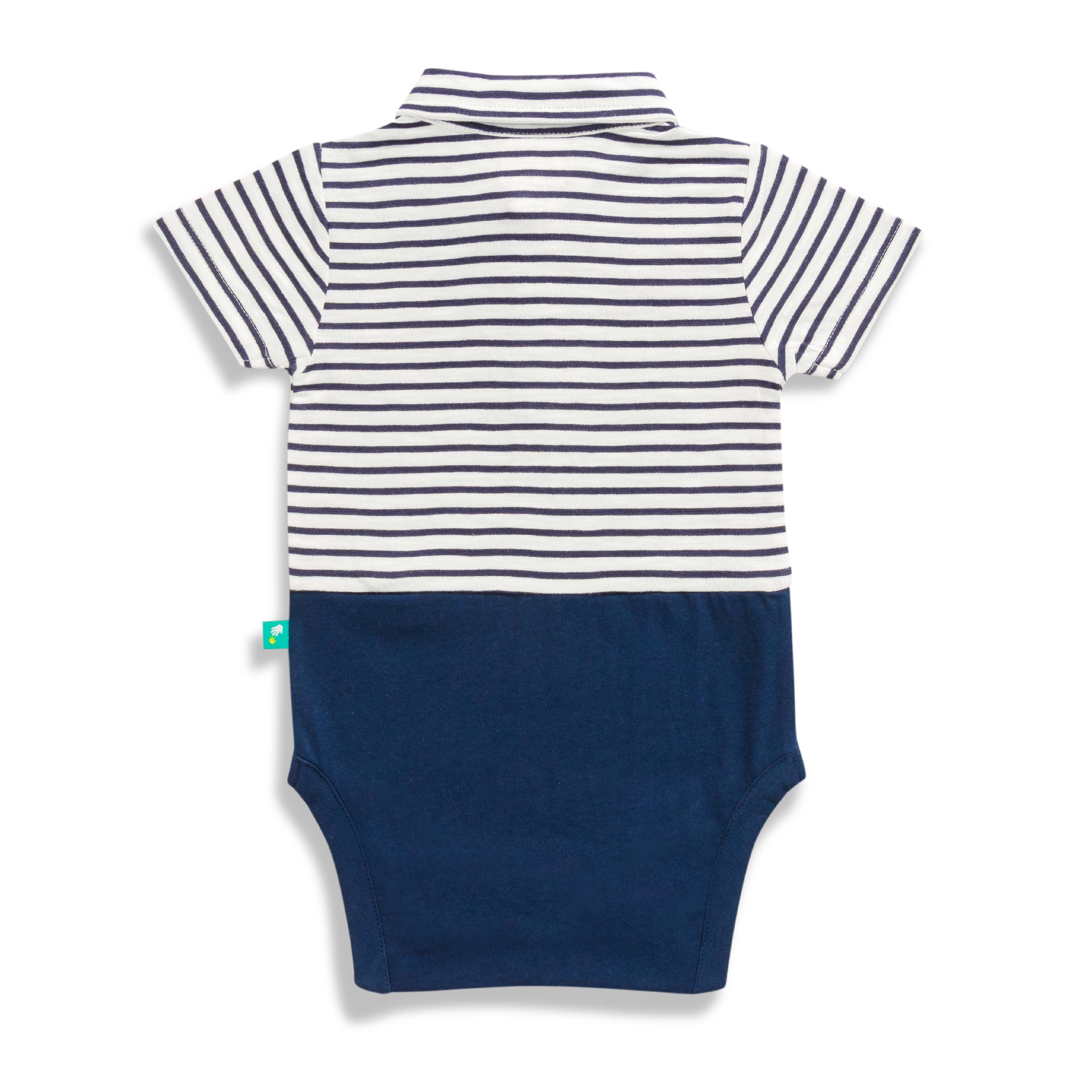 Baby Boys Striped  Body Suit