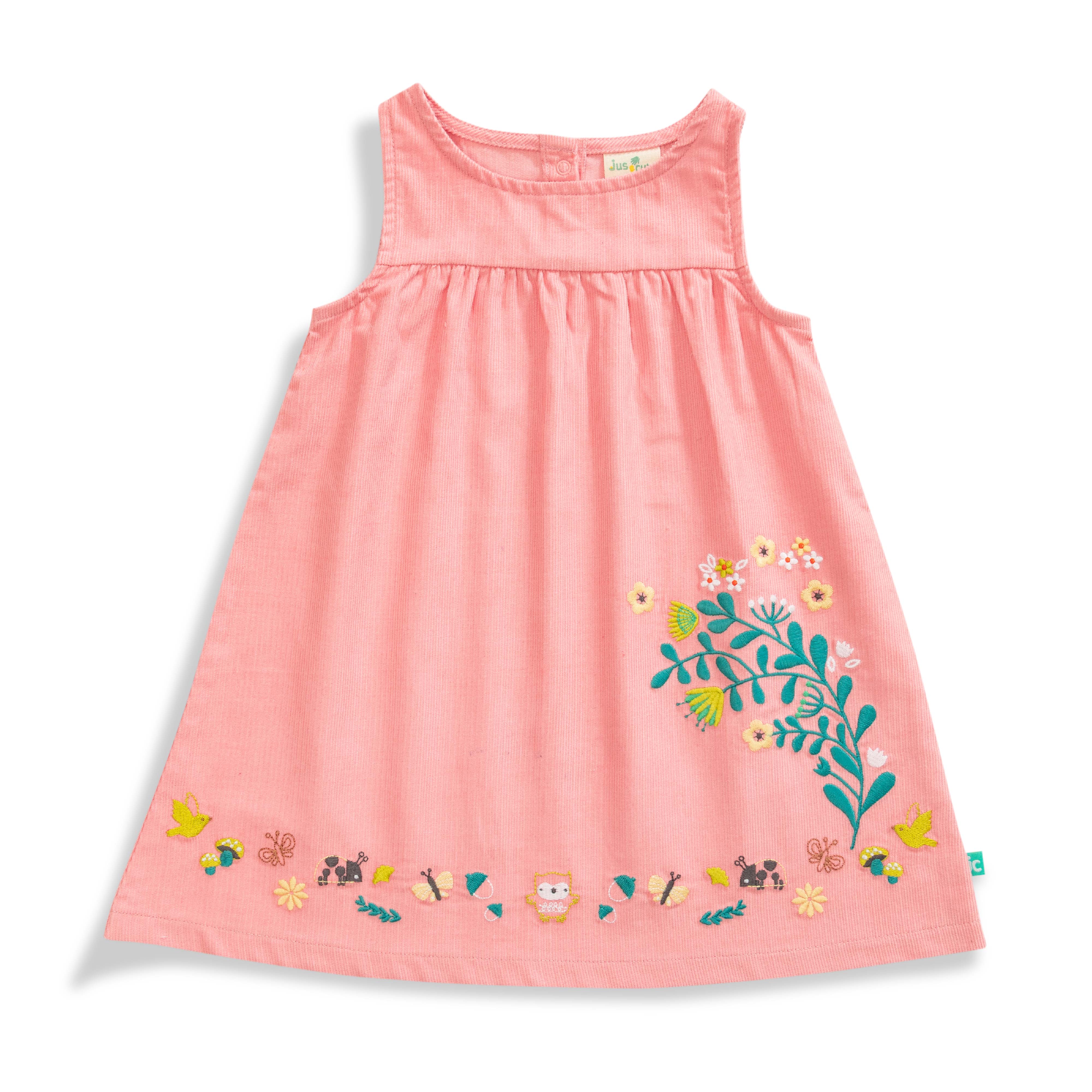 Baby Girls Embroidery Pinafore