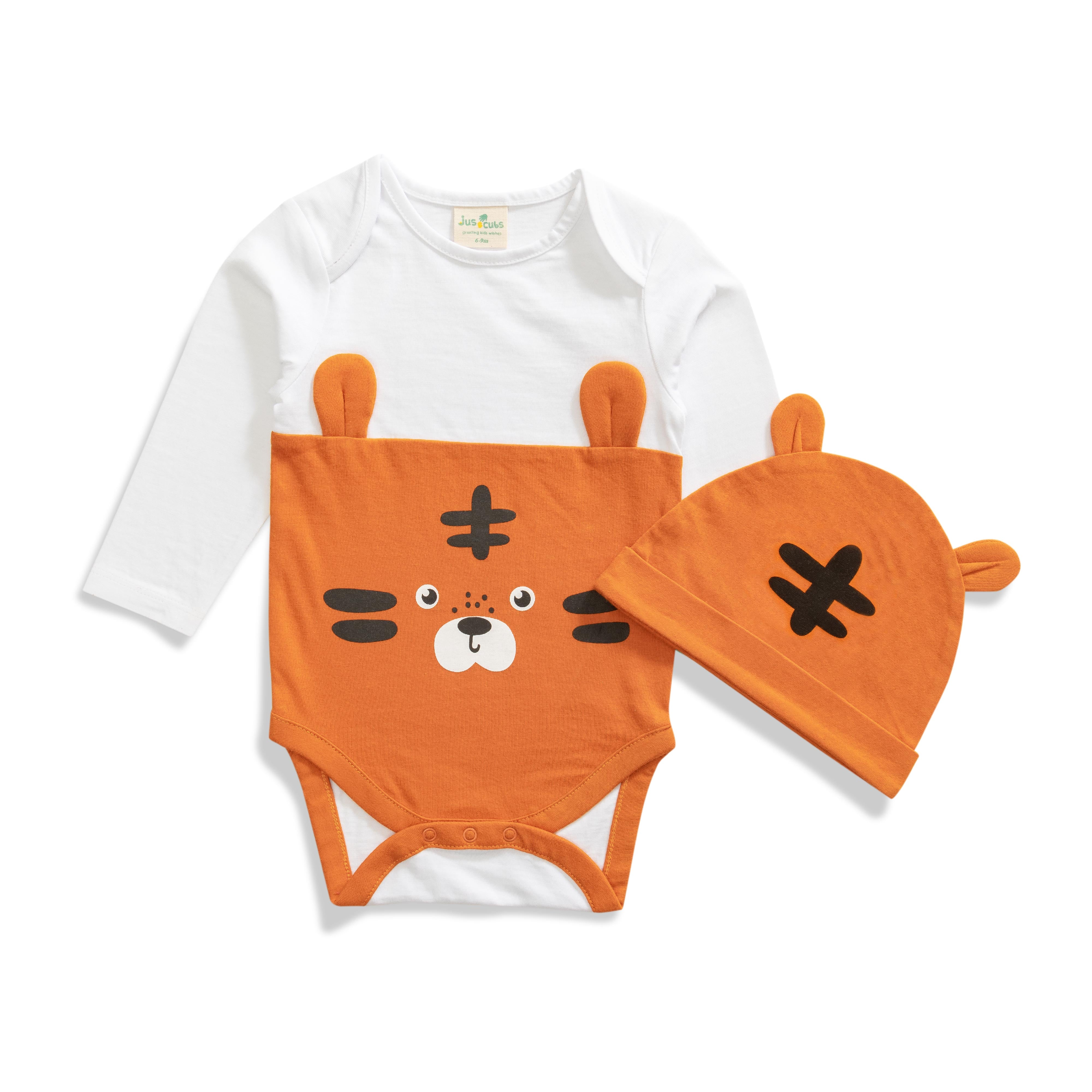 Baby Boys Graphic Printed  Body Suit & Cap