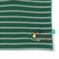 "Baby Boys' Striped Polo T-Shirt – Green & White – Short Sleeves, Cotton Blend"