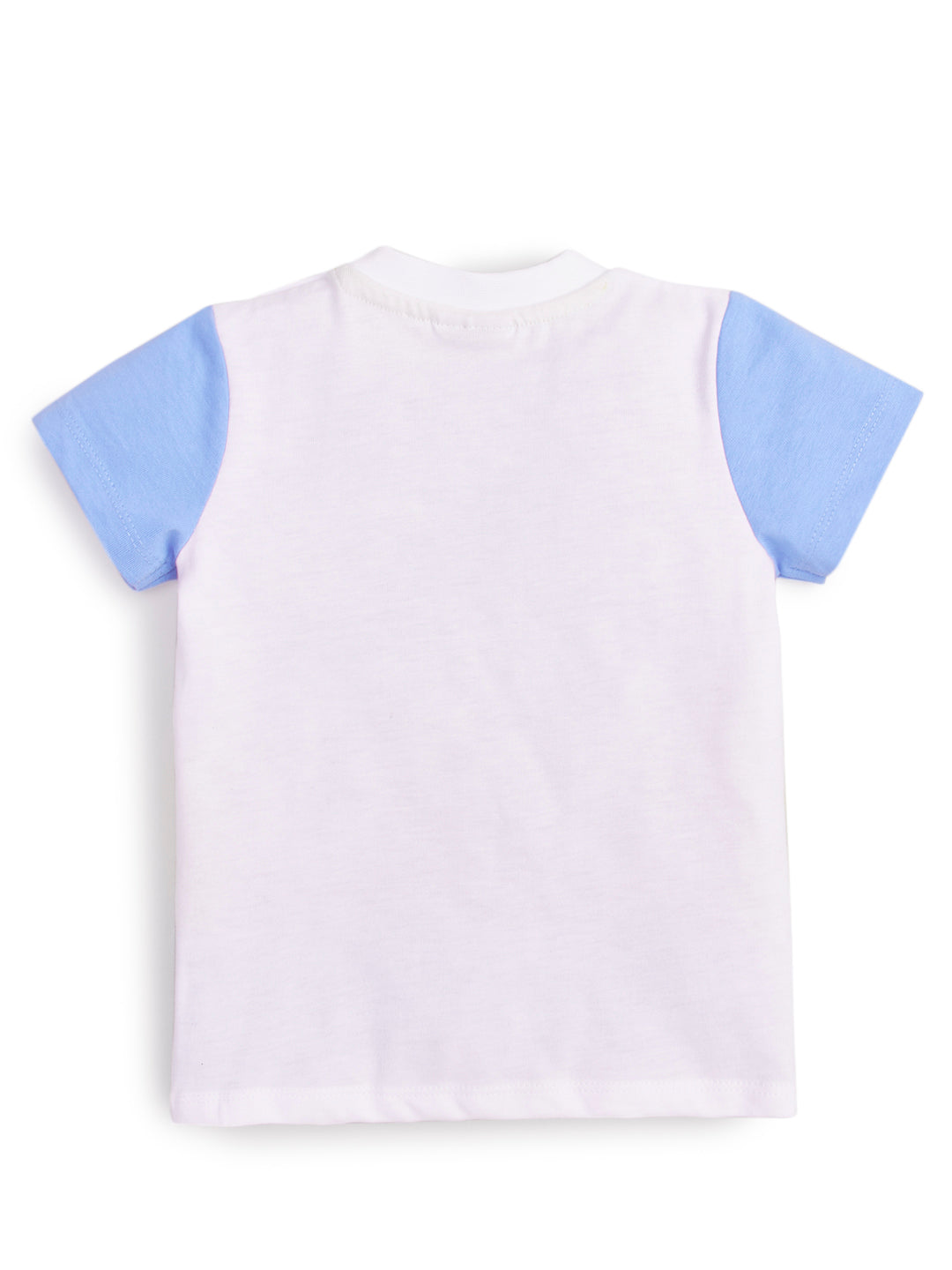 "Baby Boys' Colorblock T-Shirt & Jogger Pants Set – Cartoon Print, Cotton Blend"