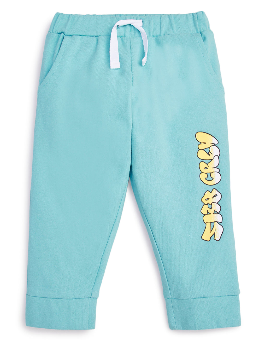 "Baby Boys' Colorblock T-Shirt & Jogger Pants Set – Cartoon Print, Cotton Blend"