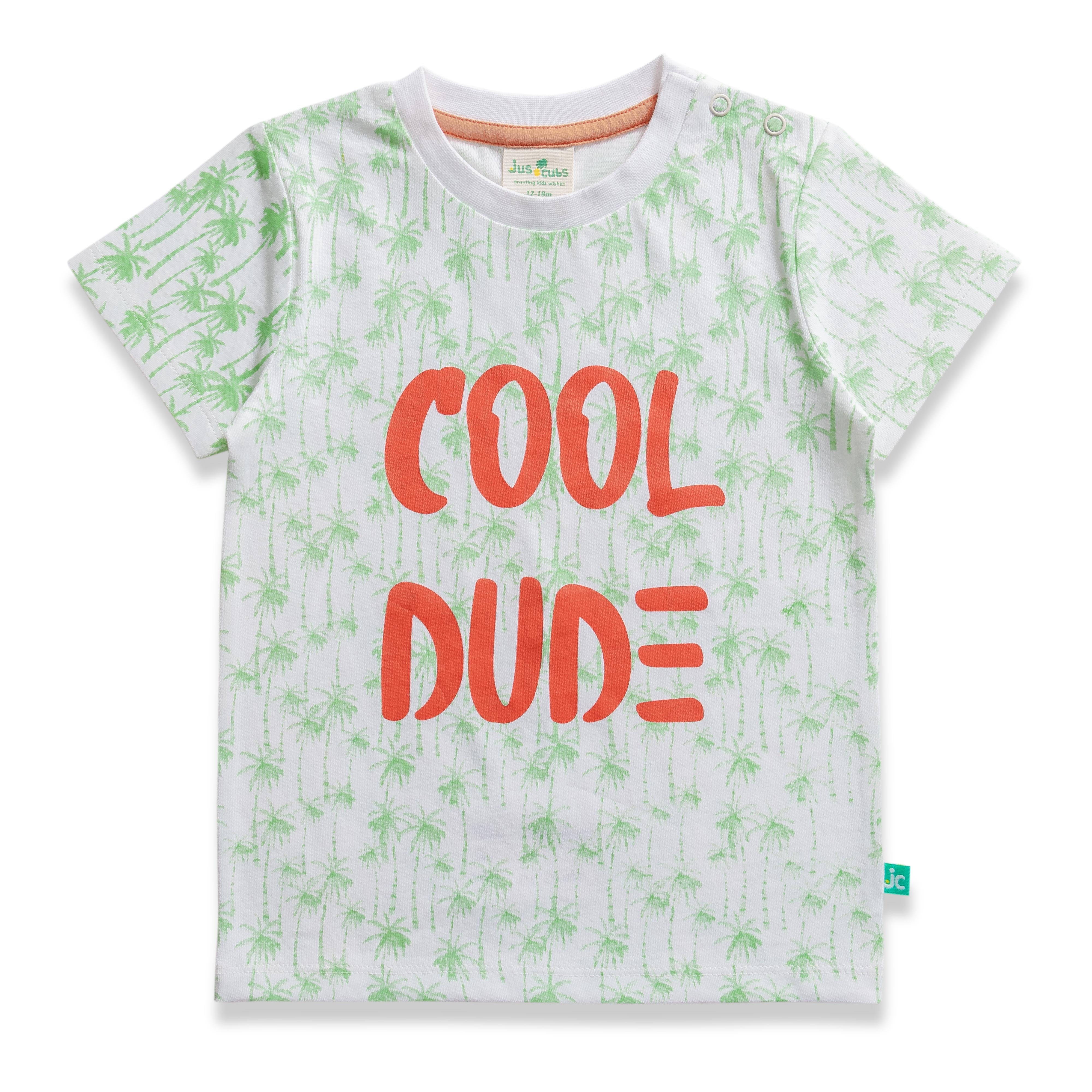 Baby Boys Cool Dude Printed T Shirt & Solid Shorts Set