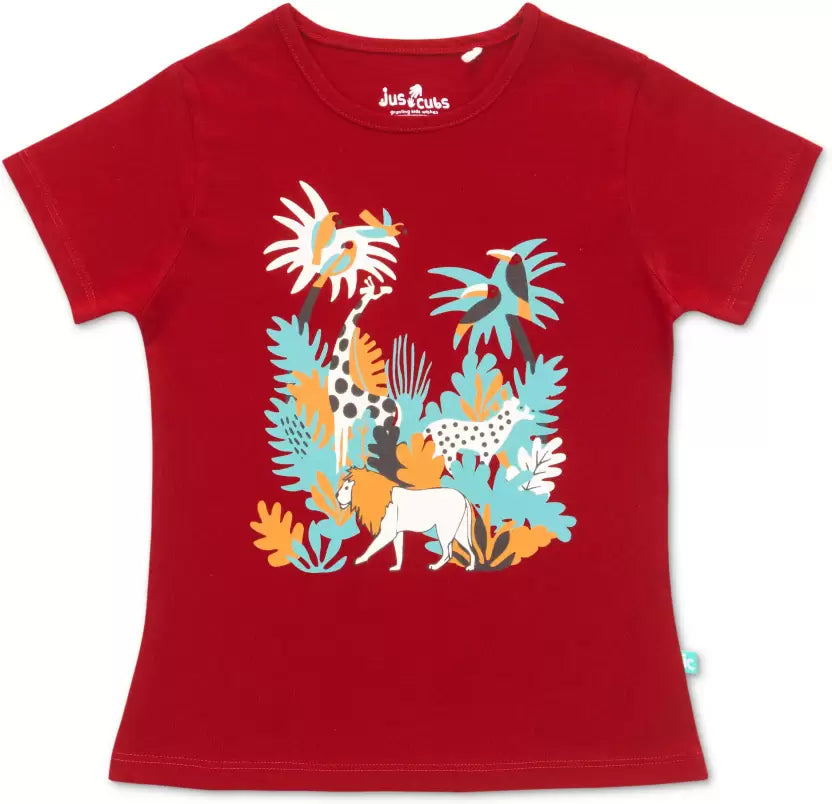 Girls Half Sleeves Printed Tee Pack Of 3