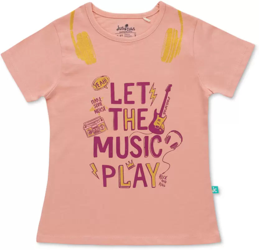 Girls Half Sleeves Printed Tee Pack Of 3