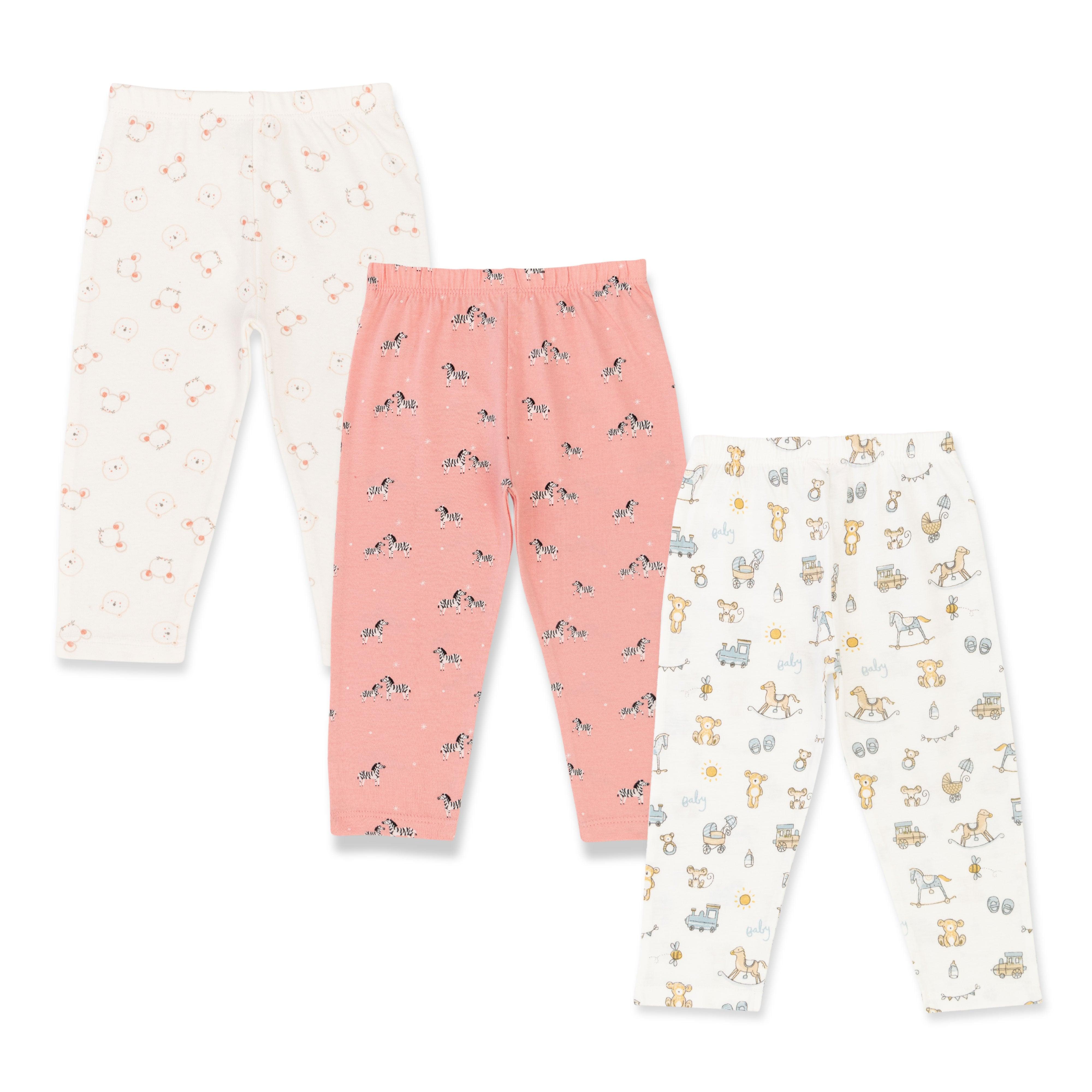 Baby Boys All Over Printed Pants Combo Pack - Juscubs