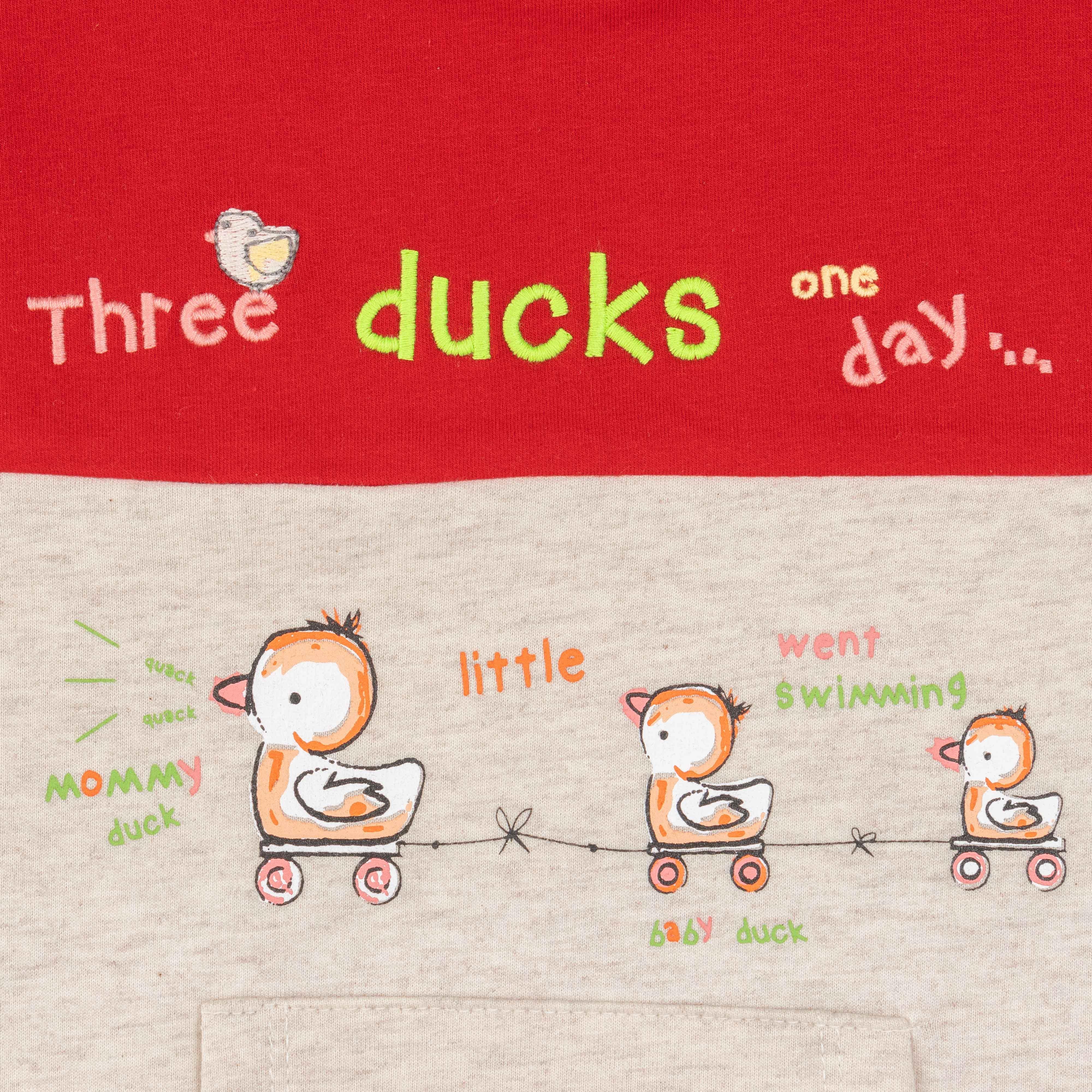 Baby Boys Full Sleeve Three Ducks One Day Printed Sweatshirt - Juscubs