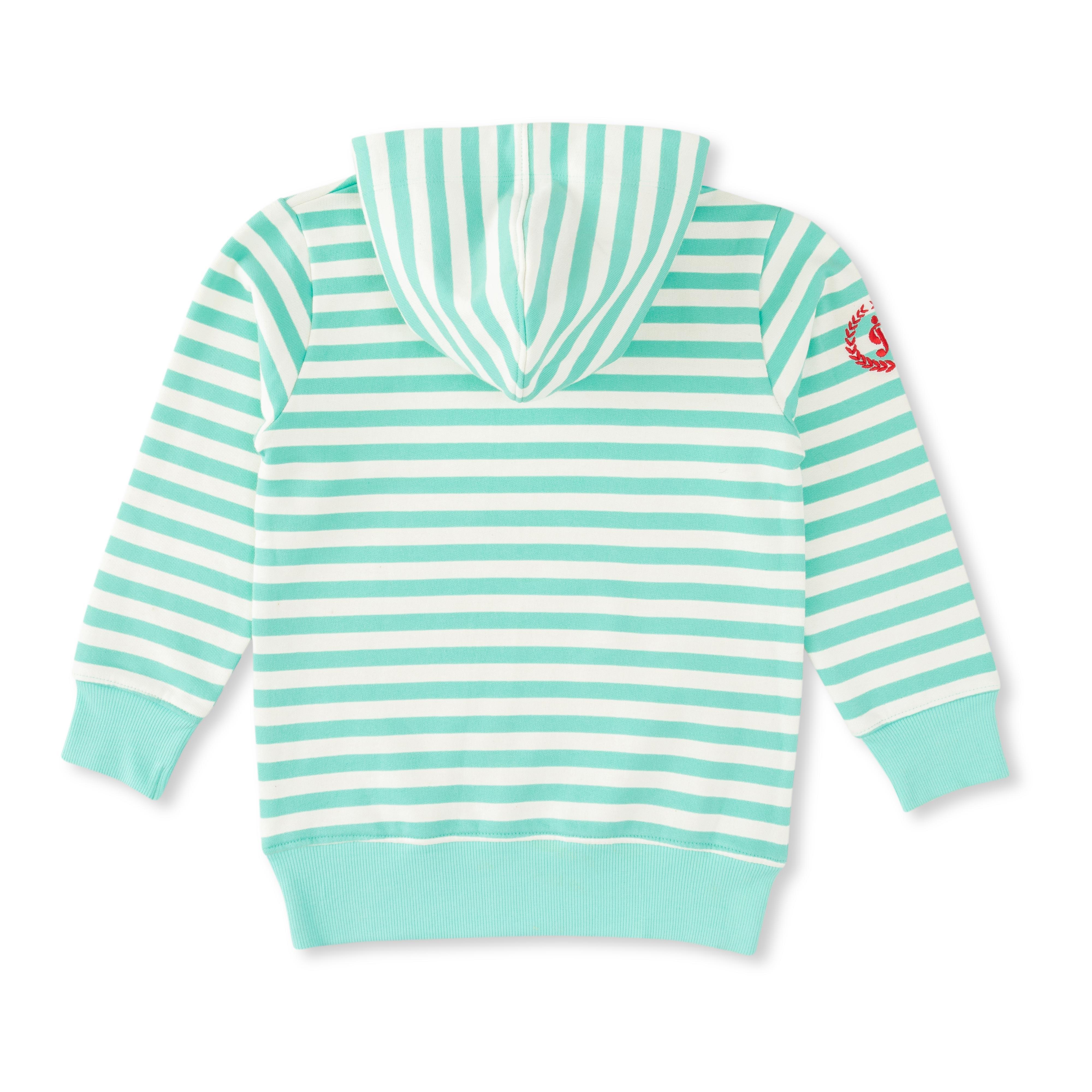 Baby Boys Striped Printed Hoodie - Juscubs