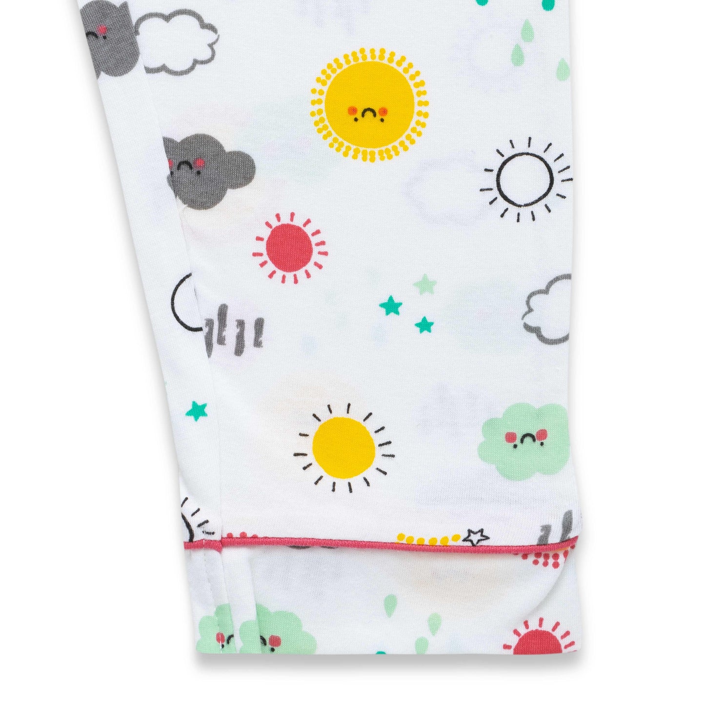 Baby Girls Conversational Printed Pure Cotton Night suit sets - Juscubs