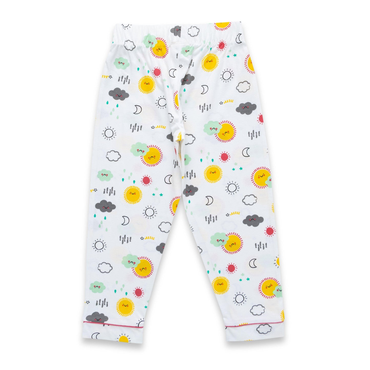 Baby Girls Conversational Printed Pure Cotton Night suit sets - Juscubs