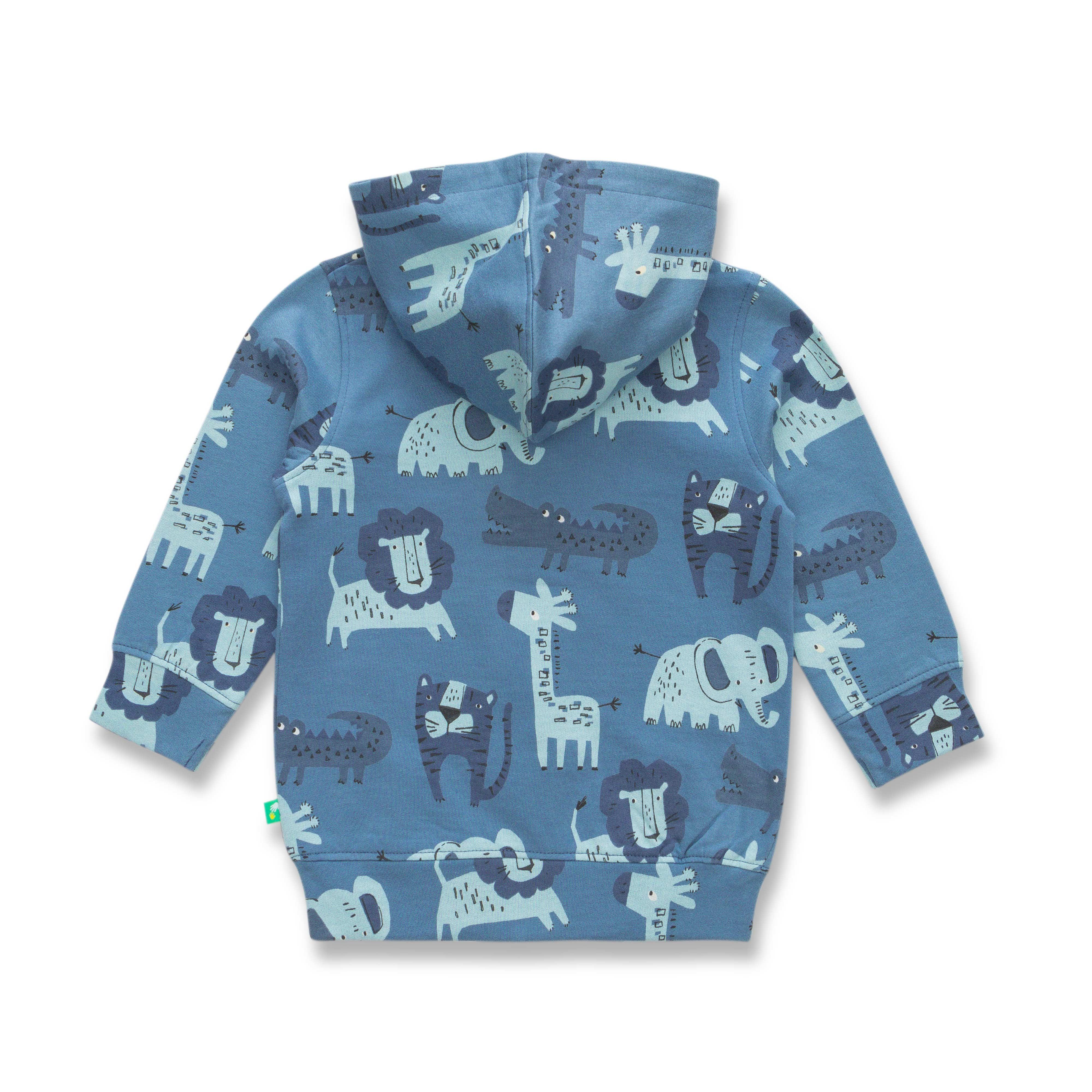 Boys All Over Printed Hooded Sweatshirt - Juscubs