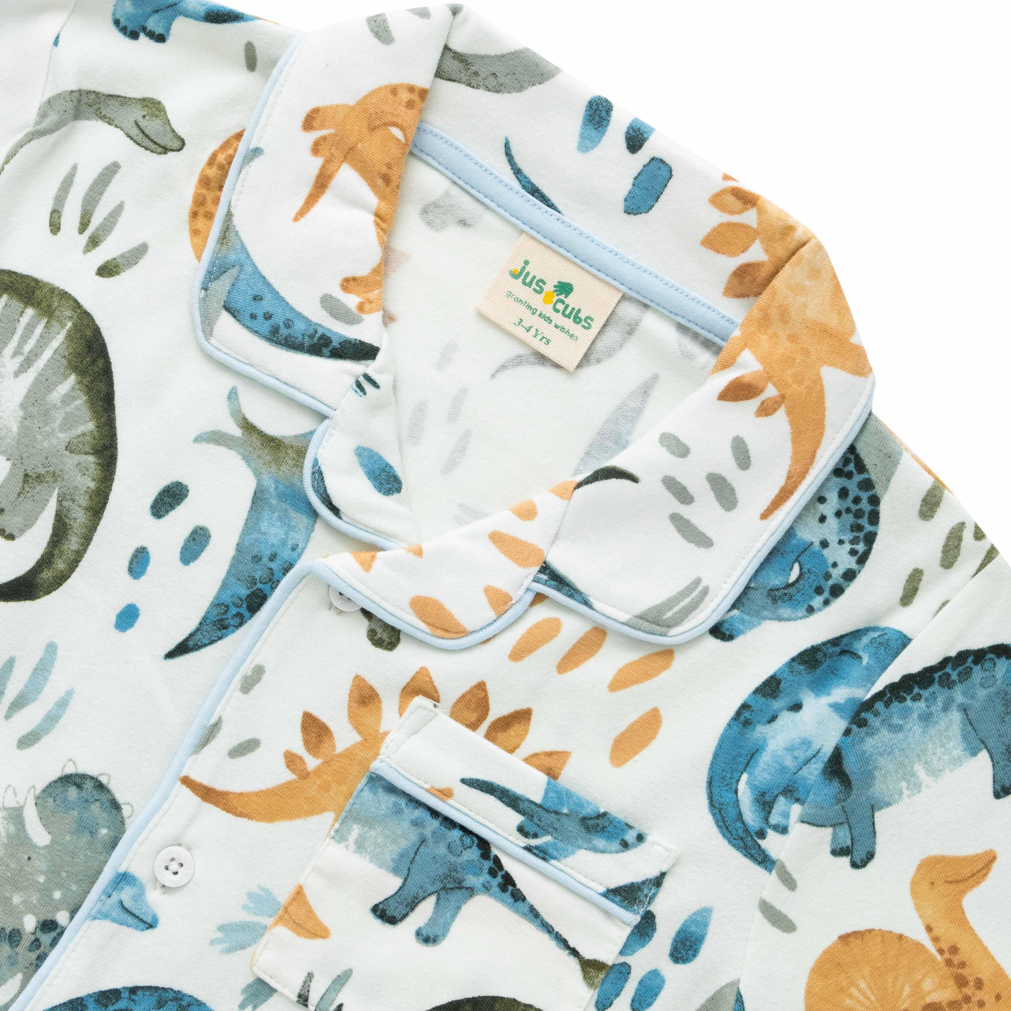 Boys Conversational Printed Pure Cotton Nightsuit Sets