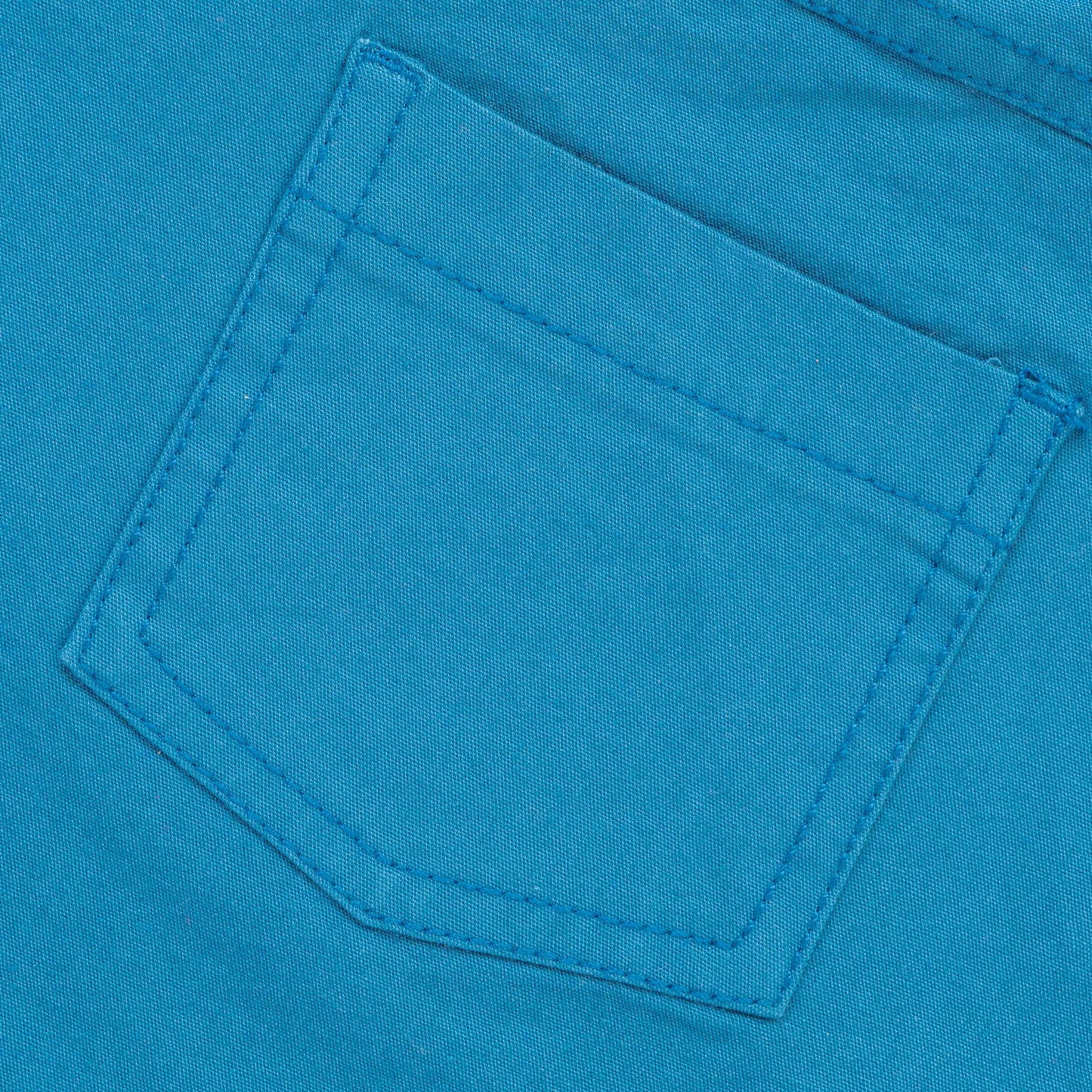 Boys Cotton Toddlers Solid Shorts - Aqua Blue - Juscubs