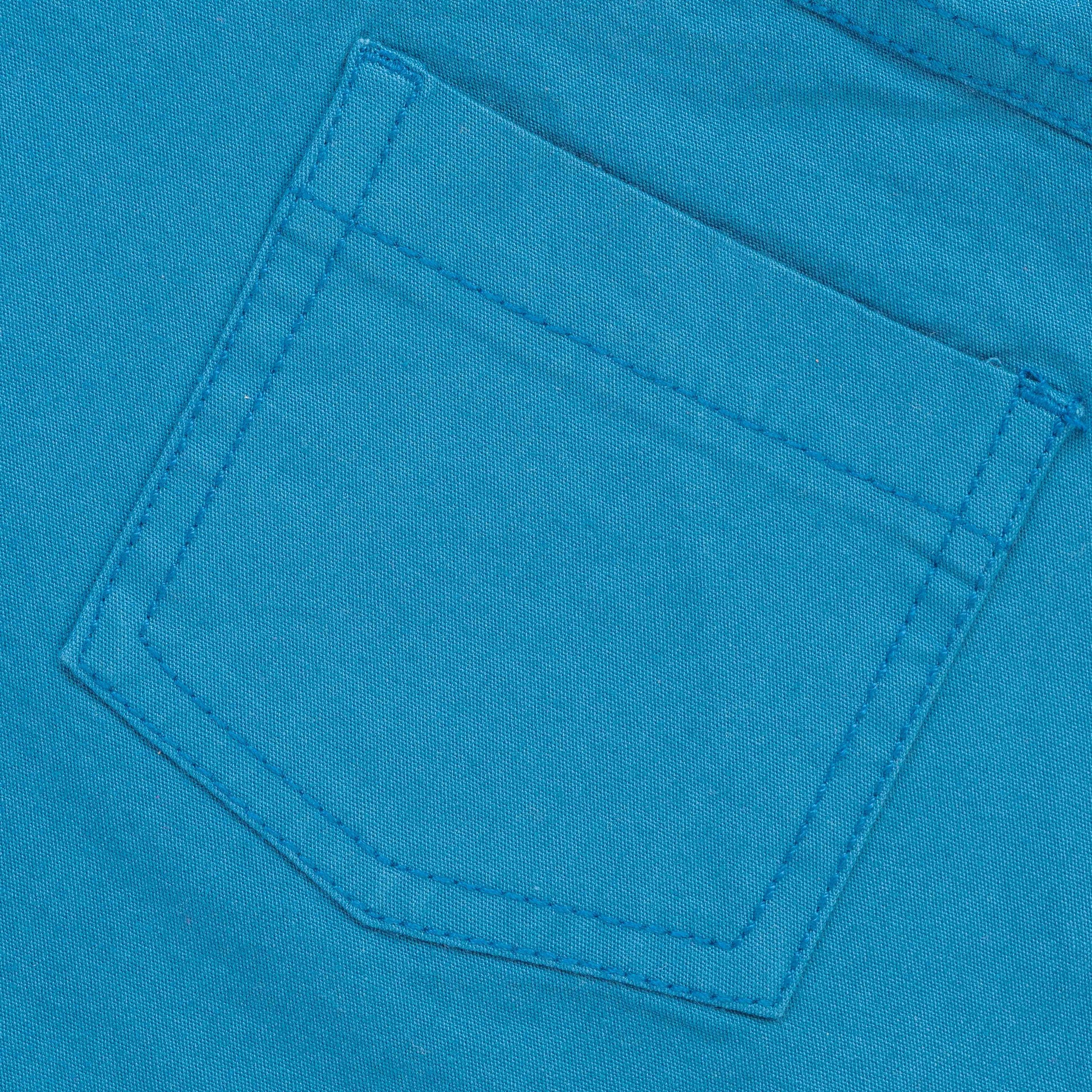 Boys Cotton Toddlers Solid Shorts - Aqua Blue