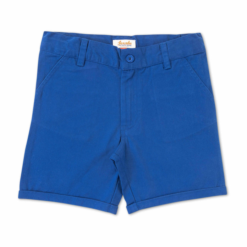 Boys Cotton Toddlers Solid Shorts - Dark Blue