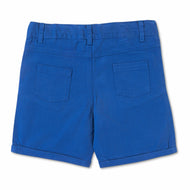 Boys Cotton Toddlers Solid Shorts - Dark Blue
