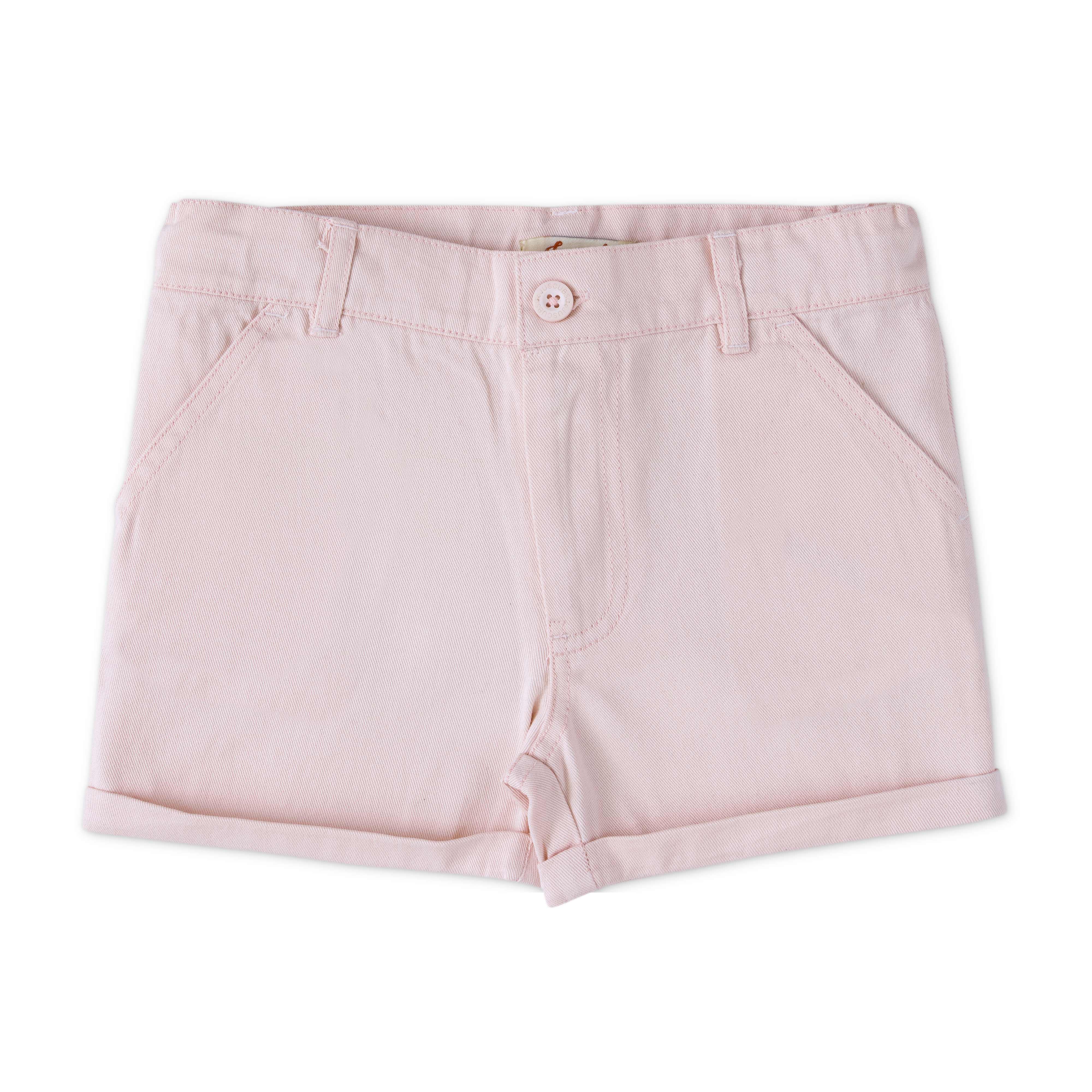 Girl Toddler Cotton Shorts - Light Pink - Juscubs