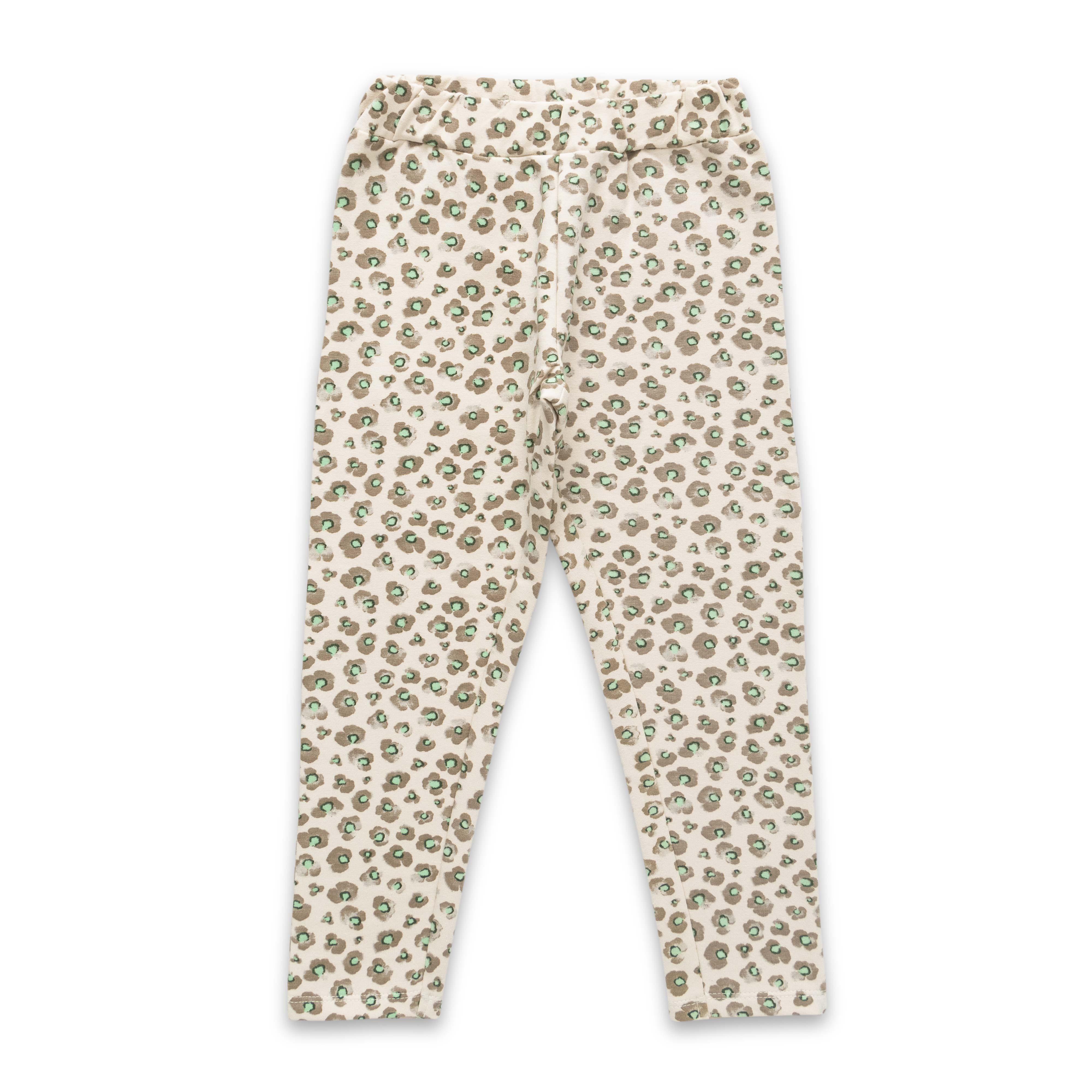 Girls Floral Printed Mandarin Collar Long Sleeve Pure Cotton Clothing Set - Juscubs