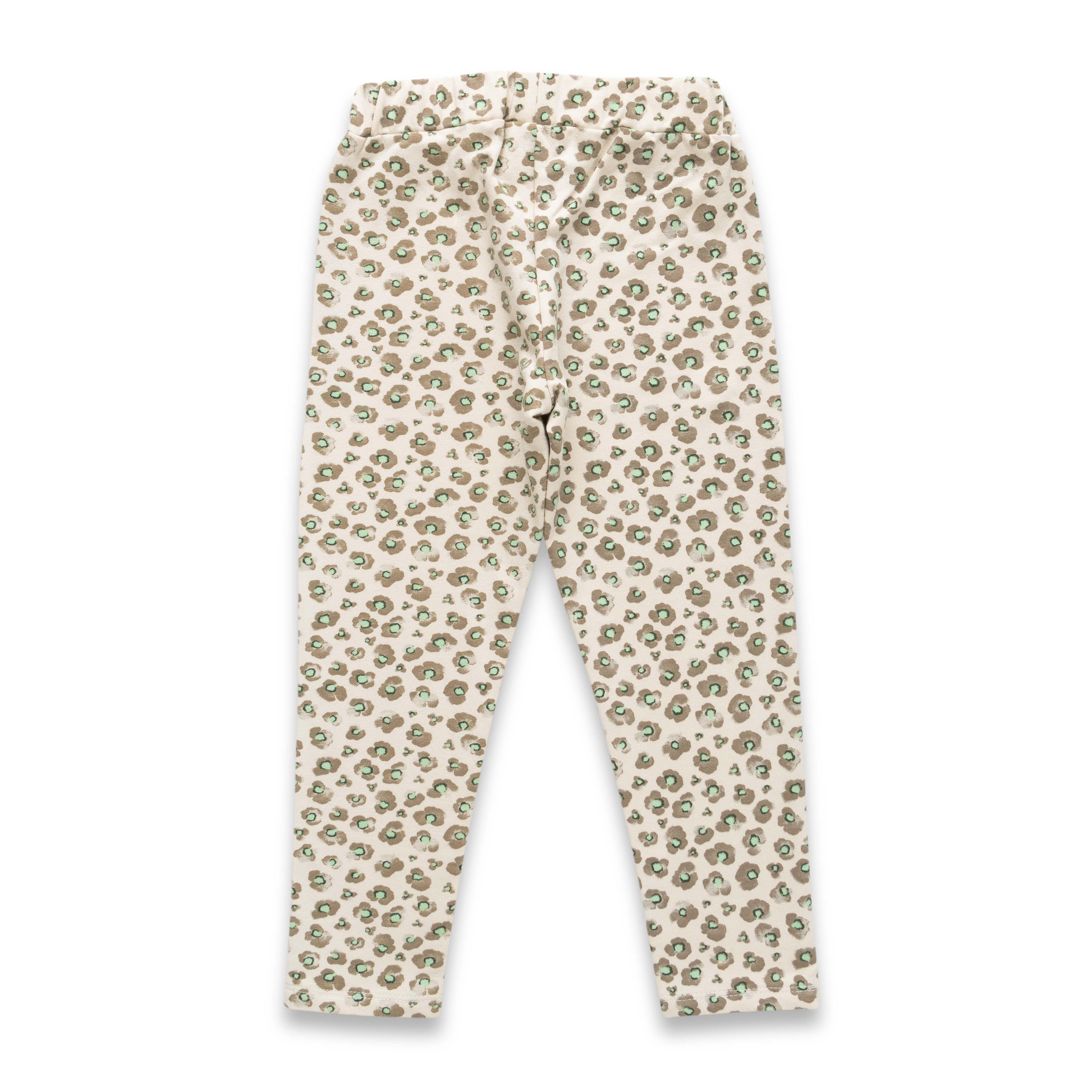 Girls Floral Printed Mandarin Collar Long Sleeve Pure Cotton Clothing Set - Juscubs