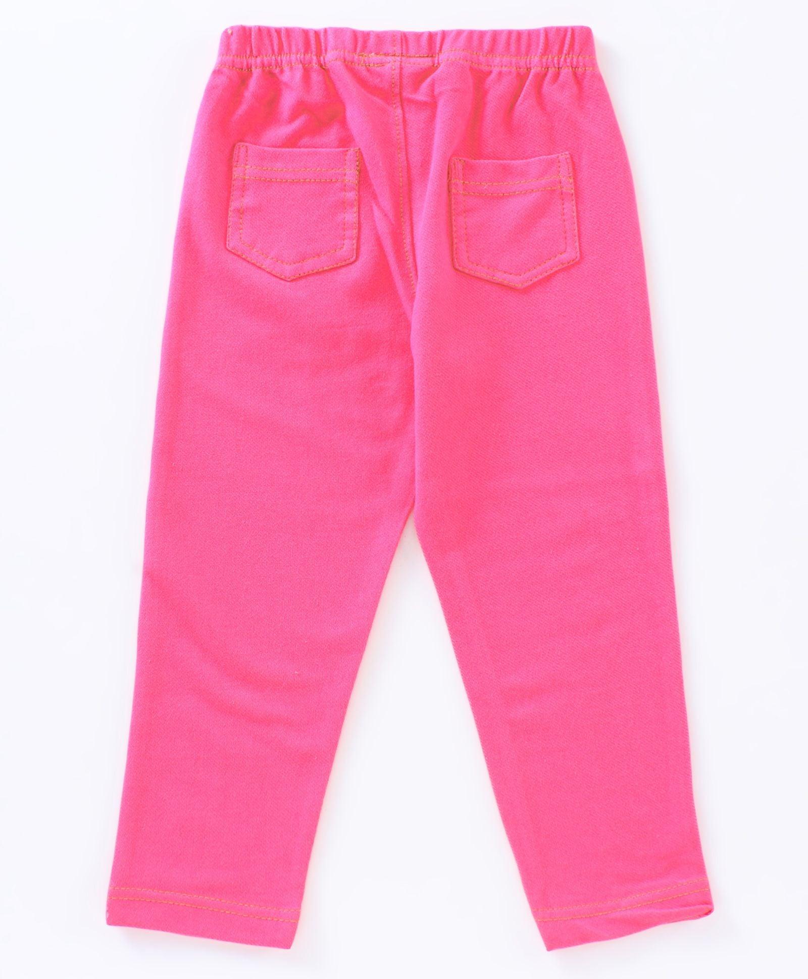 Girls Fushia Pack of 1 Jegging - Juscubs