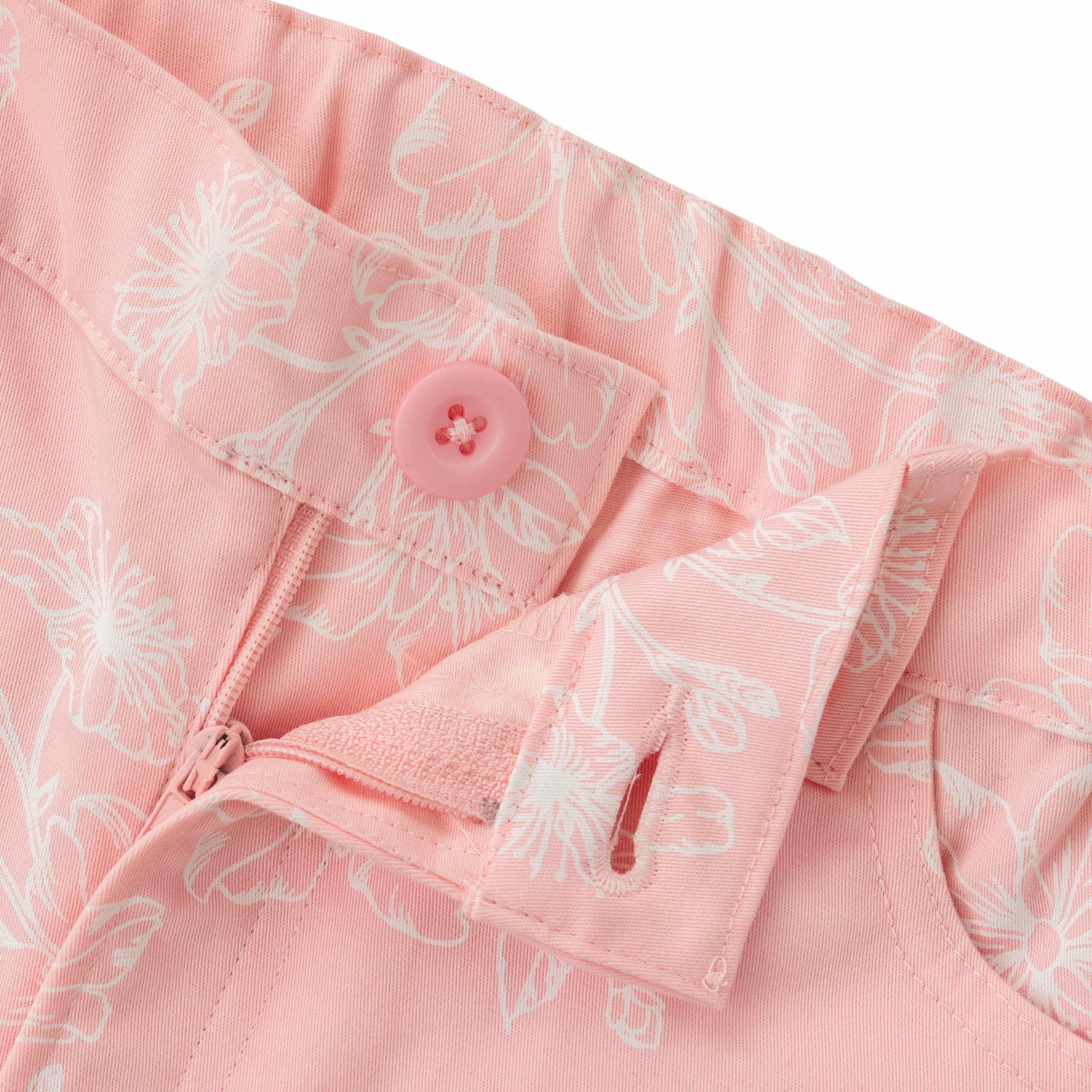 Girls Jersey Toddlers Graphic Printed Shorts - Pink - Juscubs