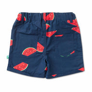 Girls Jersey Toddlers Watermelon Printed Shorts - Dark Blue