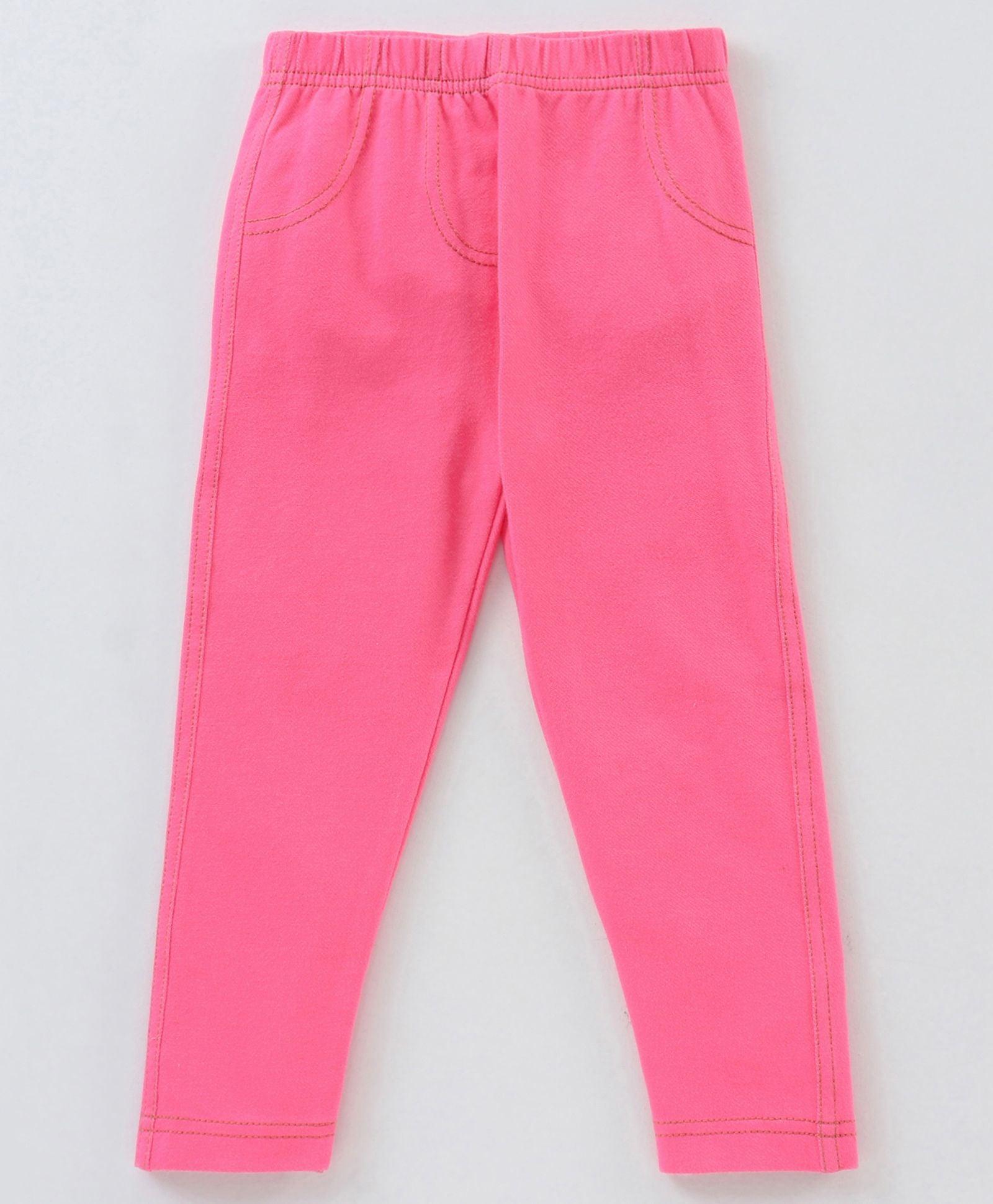 Girls Pink Pack of 1 Jegging - Juscubs