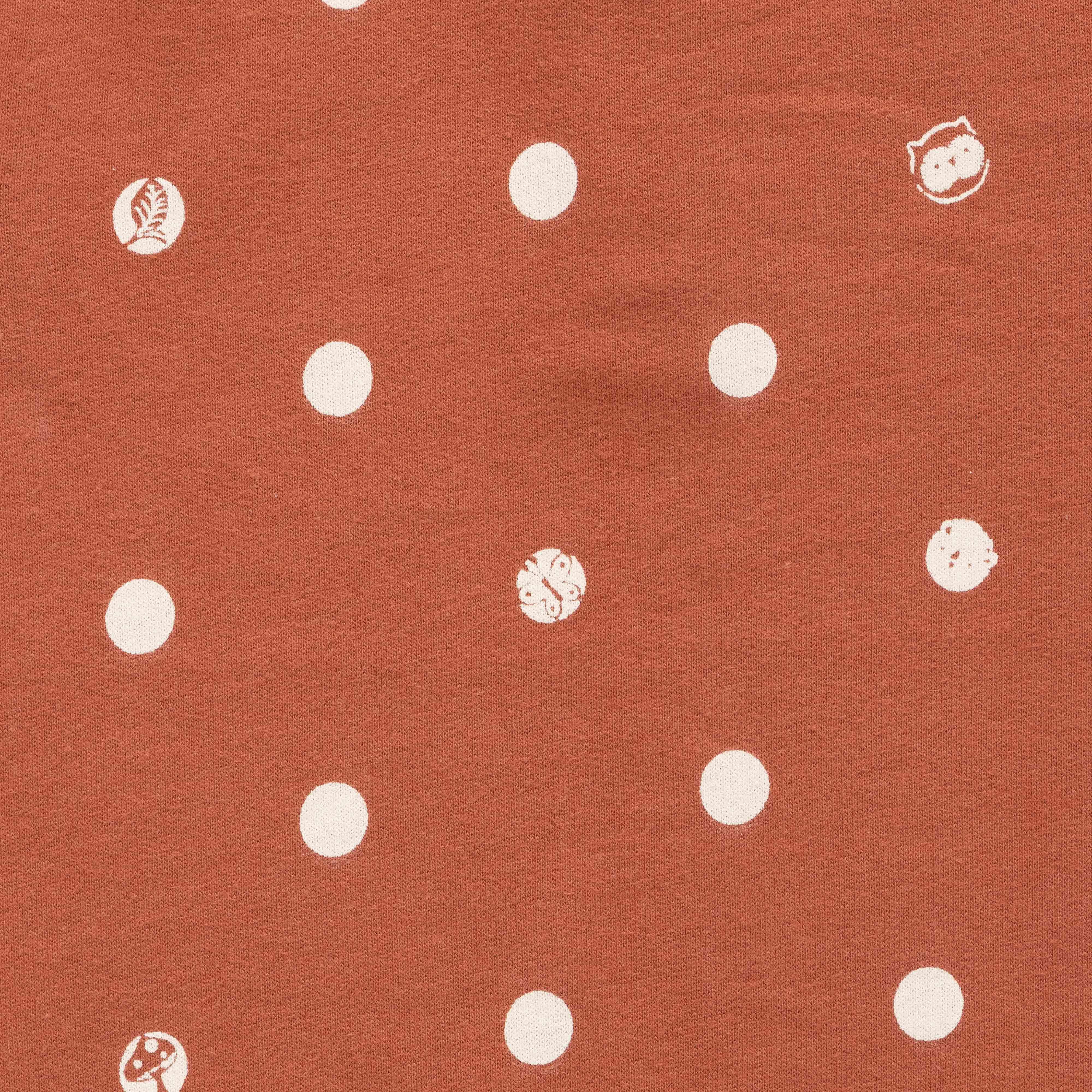 Girls Polka Dot Mandarin Collar Long Sleeve Pure Cotton Clothing Set - Juscubs