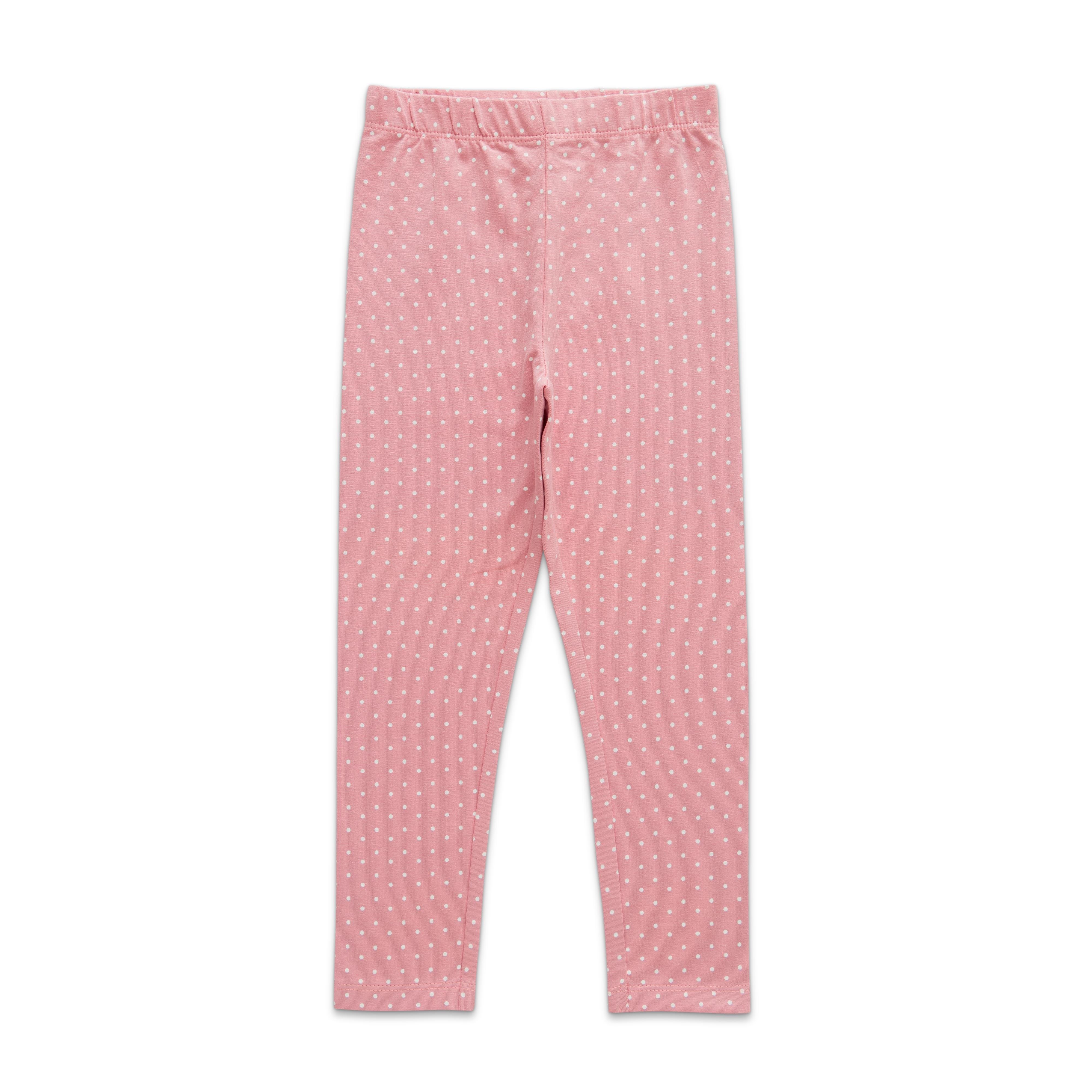 Girls Toddlers AOP Leggings - Pink - Juscubs