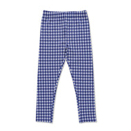 Girls Toddlers Checked Leggings Blue