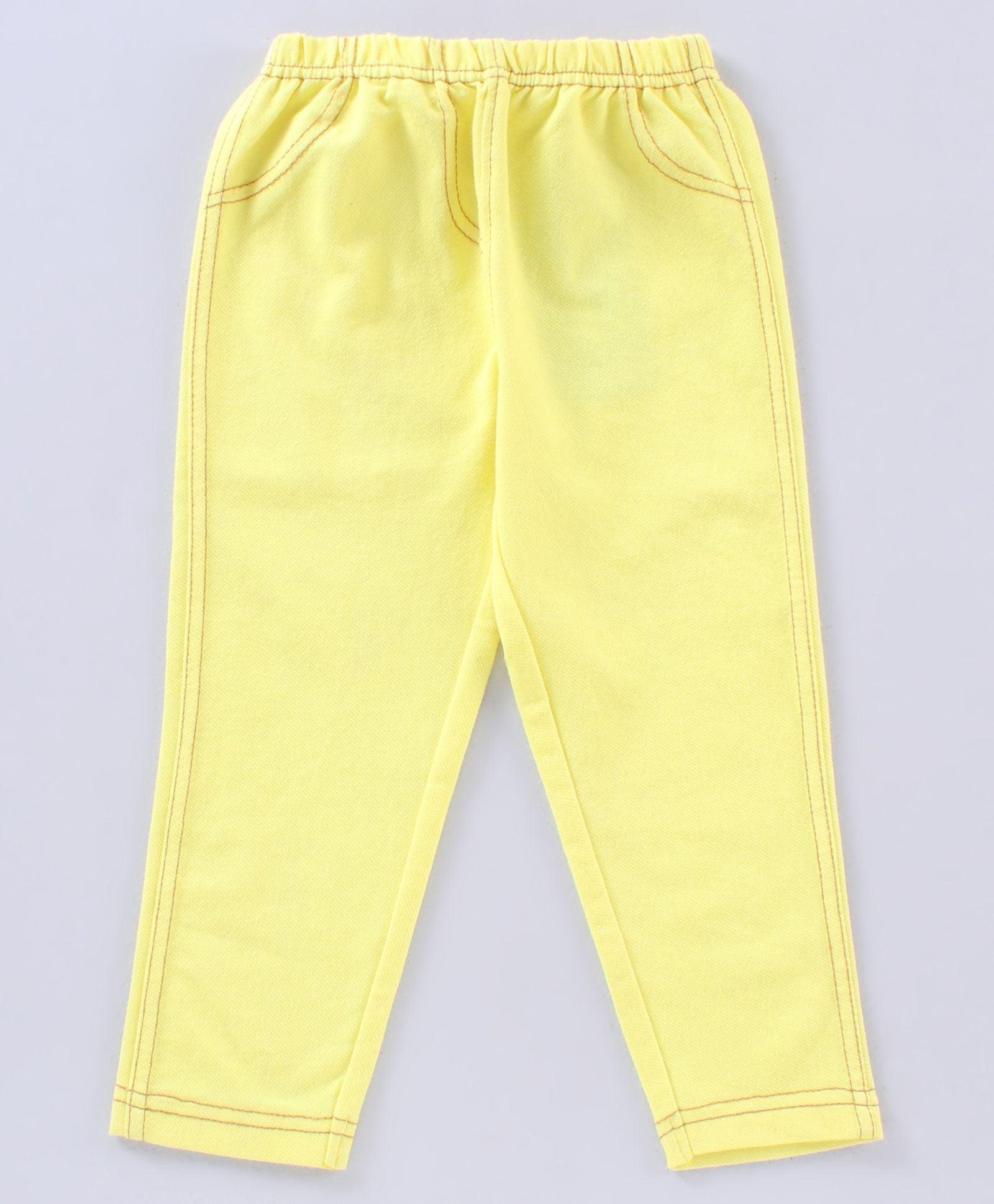 Girls Yellow Pack of 1 Jegging - Juscubs