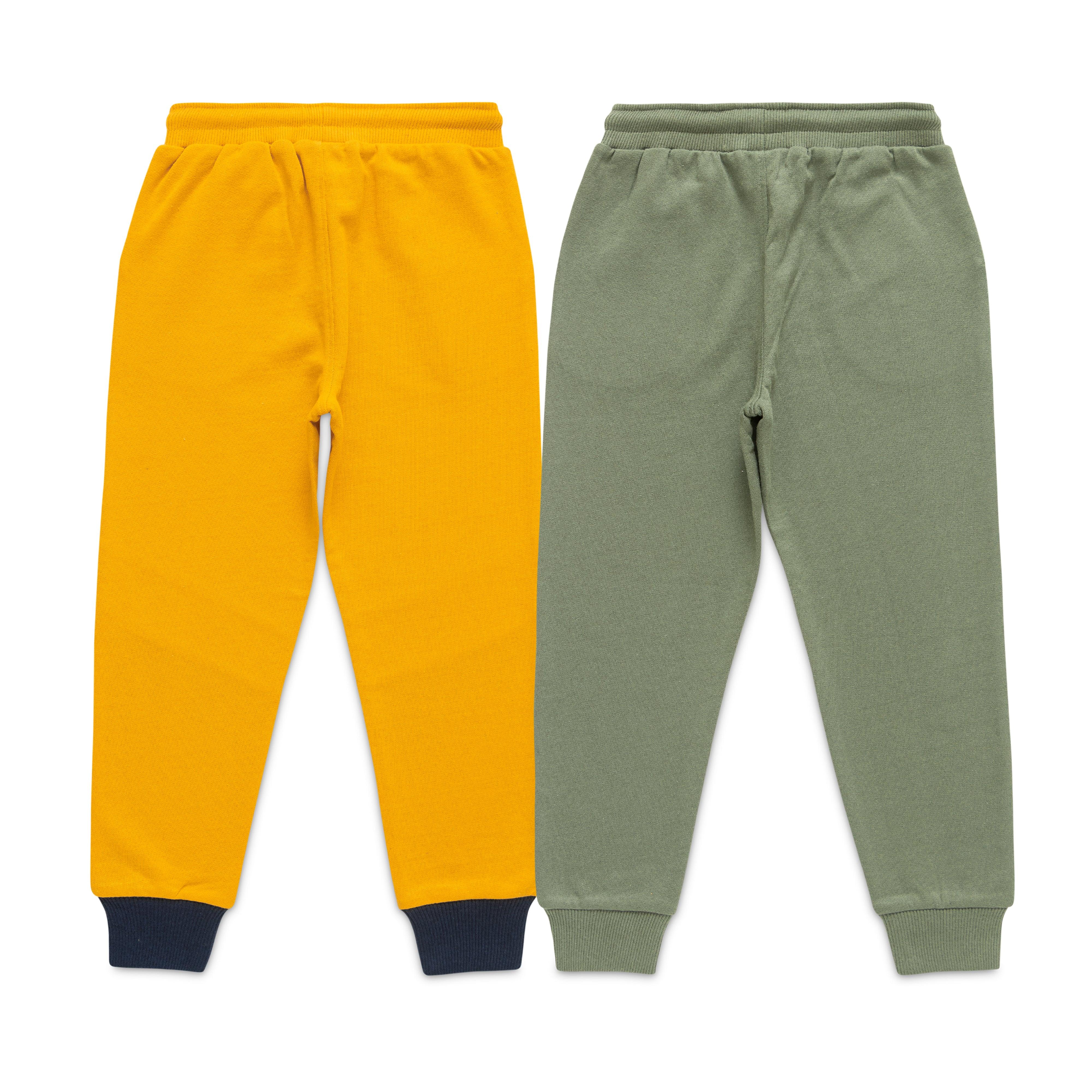 Young Boys Cut & Sew Printed Bio Washed Track Pants Combo Pack - Juscubs