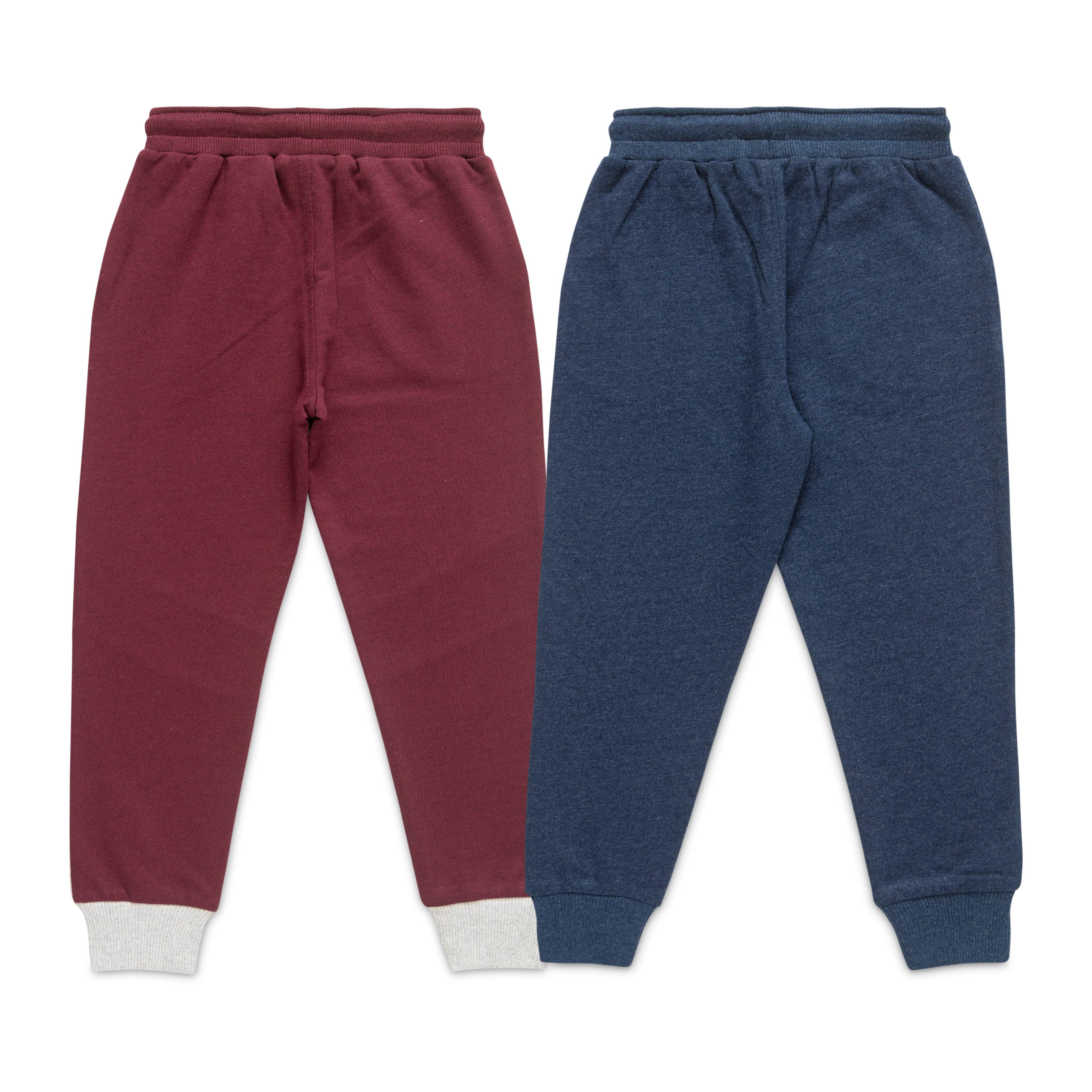 Young Boys Cut & Sew Printed Bio Washed Track Pants - Juscubs