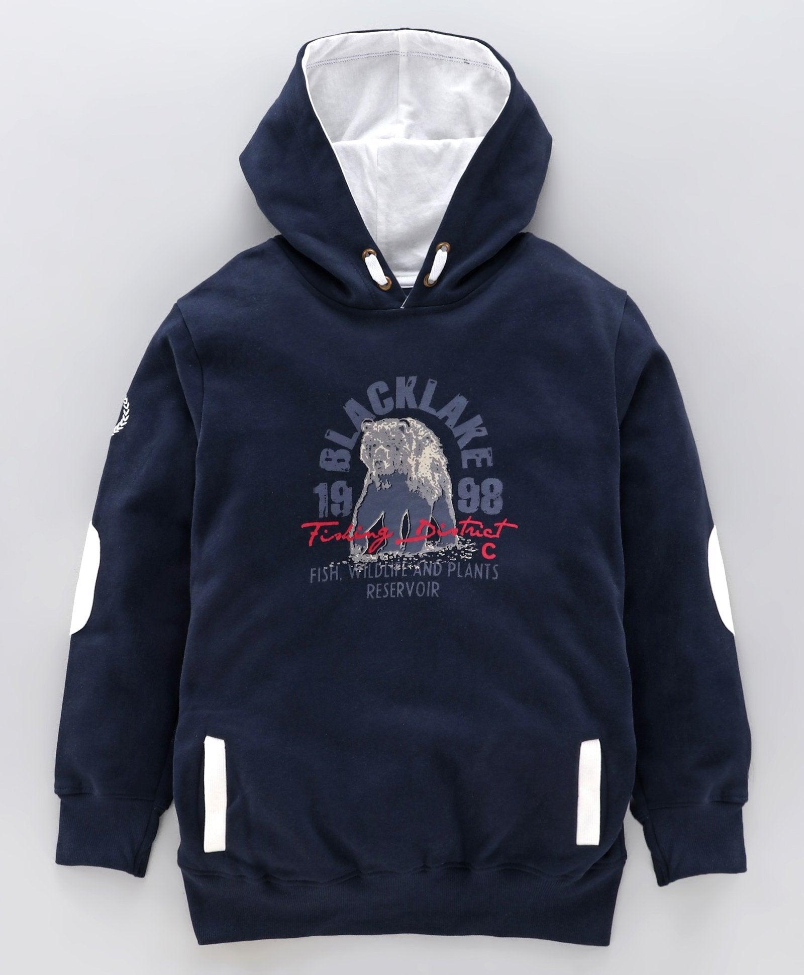 Young Boys Graphic Printed Hoody - Juscubs