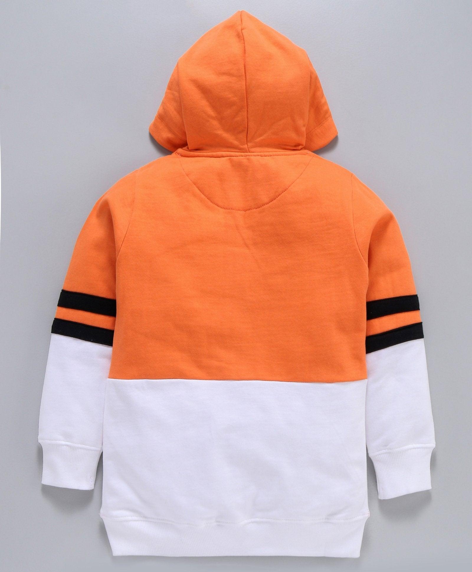 Young Boys Solid Hooded Sweatshirt - Juscubs