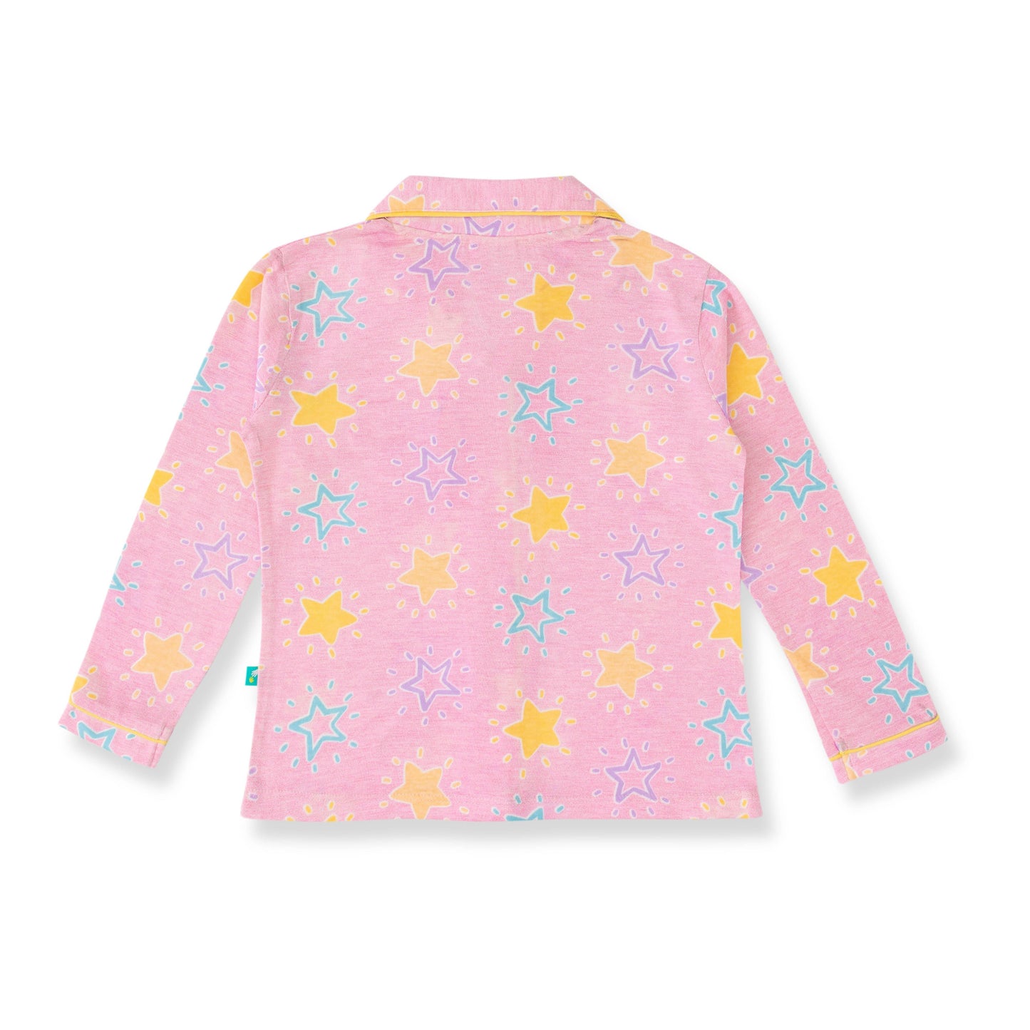 Young Girls Top & Bottom All Over Printed Nightwear - Juscubs