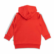 "Boys' Hoodie with University League Graphic and Contrast Grey Hood"