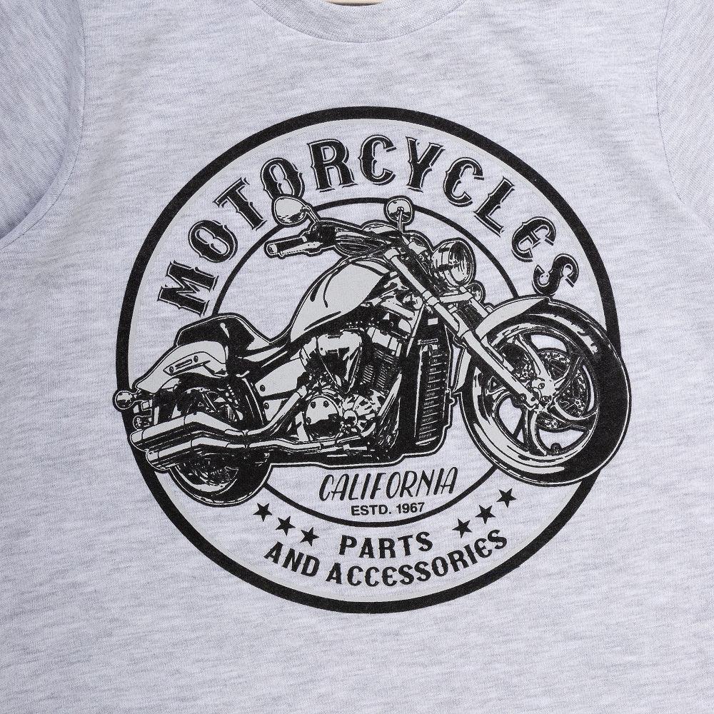 Boys Motorcycle Printed T-Shirt - Juscubs